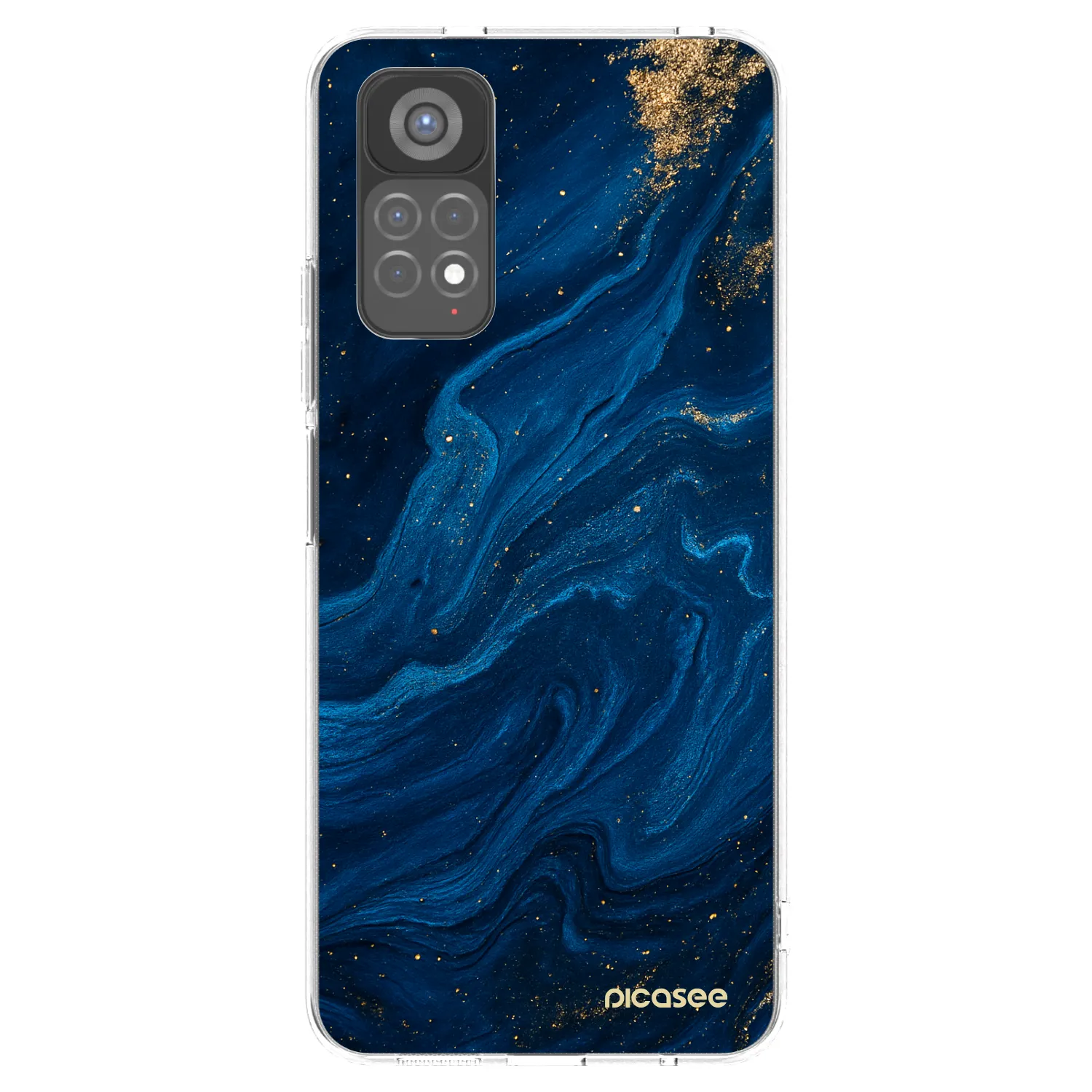 Picasee silikonska prozirna maskica za Xiaomi Redmi Note 11S 5G - Blue