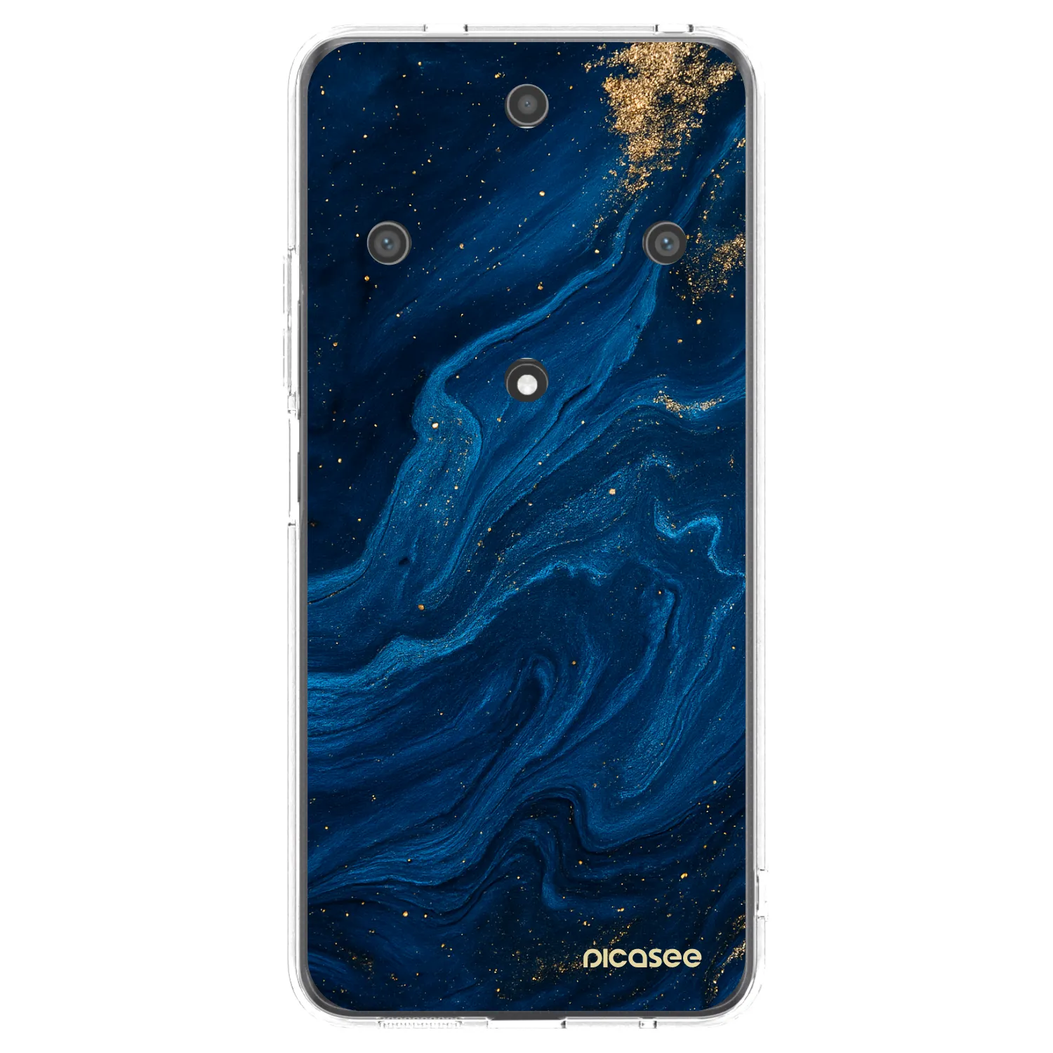 Picasee silikonska prozirna maskica za Honor Magic5 Lite 5G - Blue