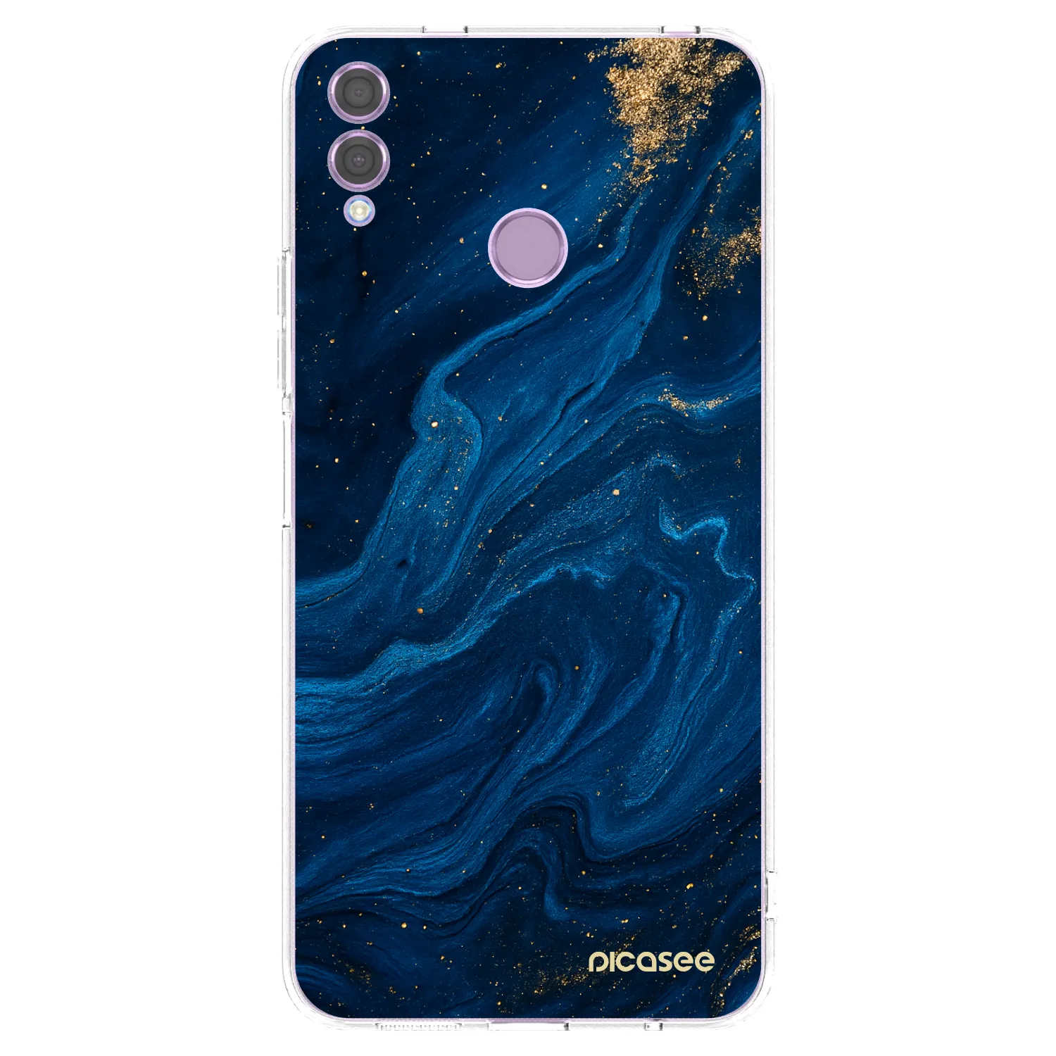 Picasee silikonska prozirna maskica za Honor 8X - Blue