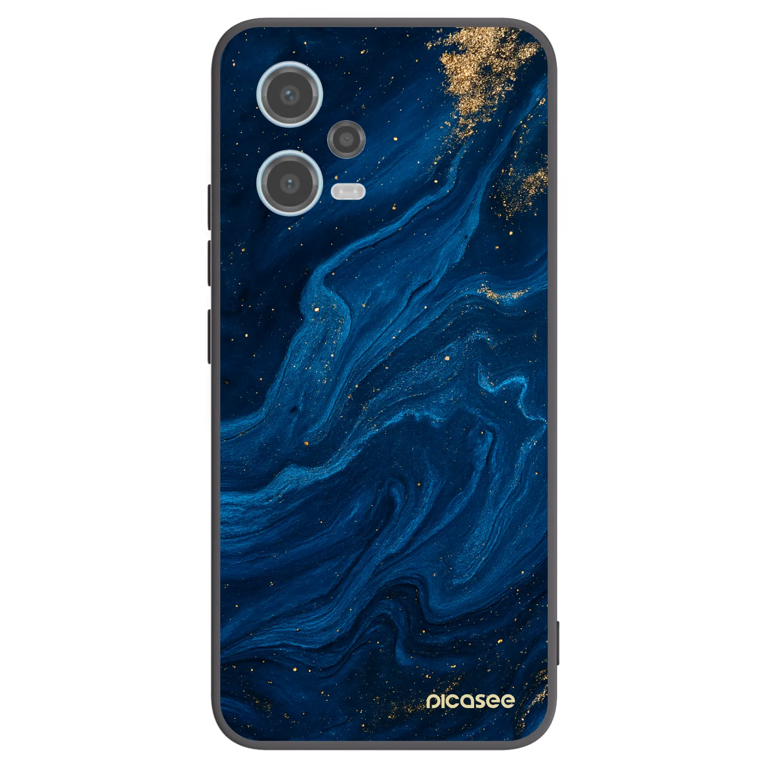 Picasee crna silikonska maskica za Xiaomi Redmi Note 12 5G - Blue