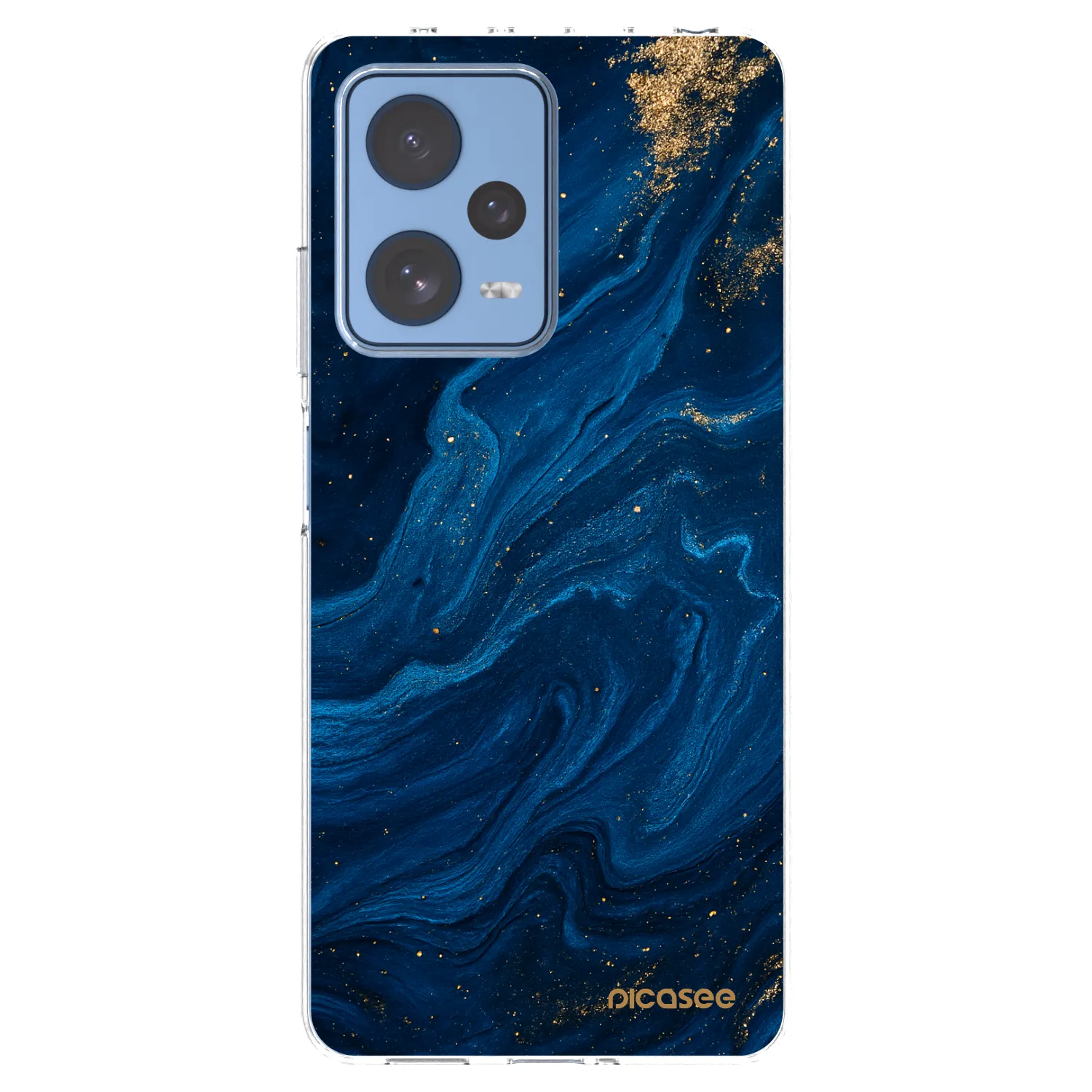 Picasee silikonska prozirna maskica za Xiaomi Redmi Note 12 Pro 5G - Blue