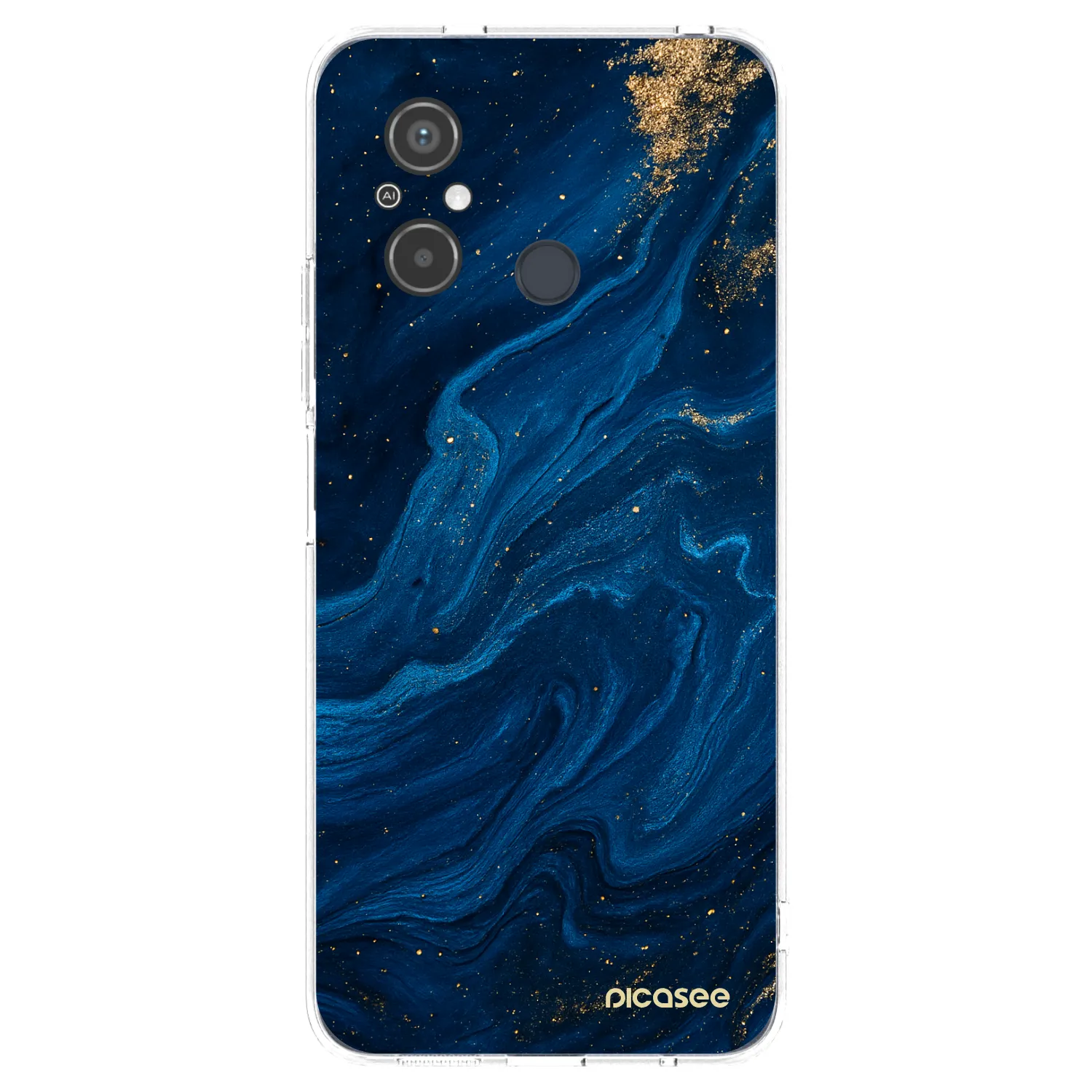 Picasee silikonska prozirna maskica za Xiaomi Redmi 12C - Blue