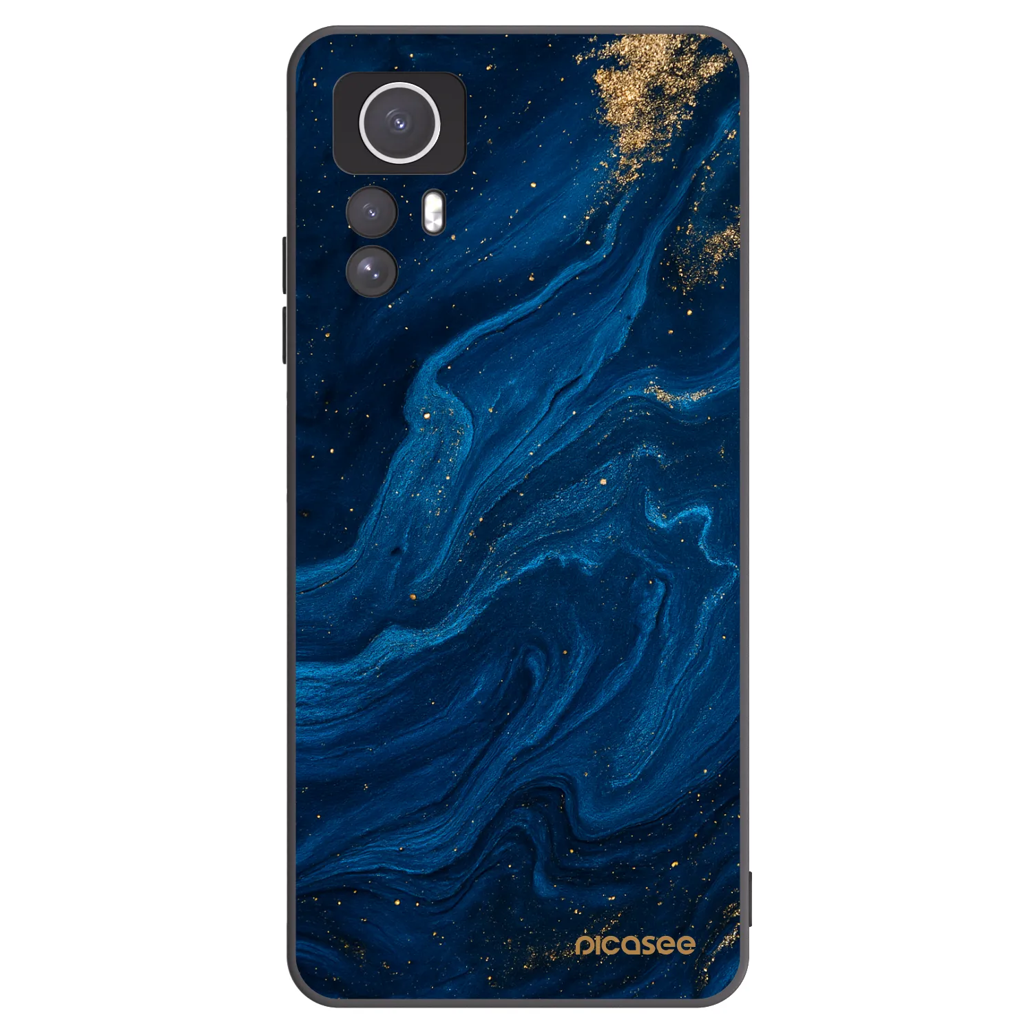 Picasee crna silikonska maskica za Xiaomi Redmi Note 12S - Blue