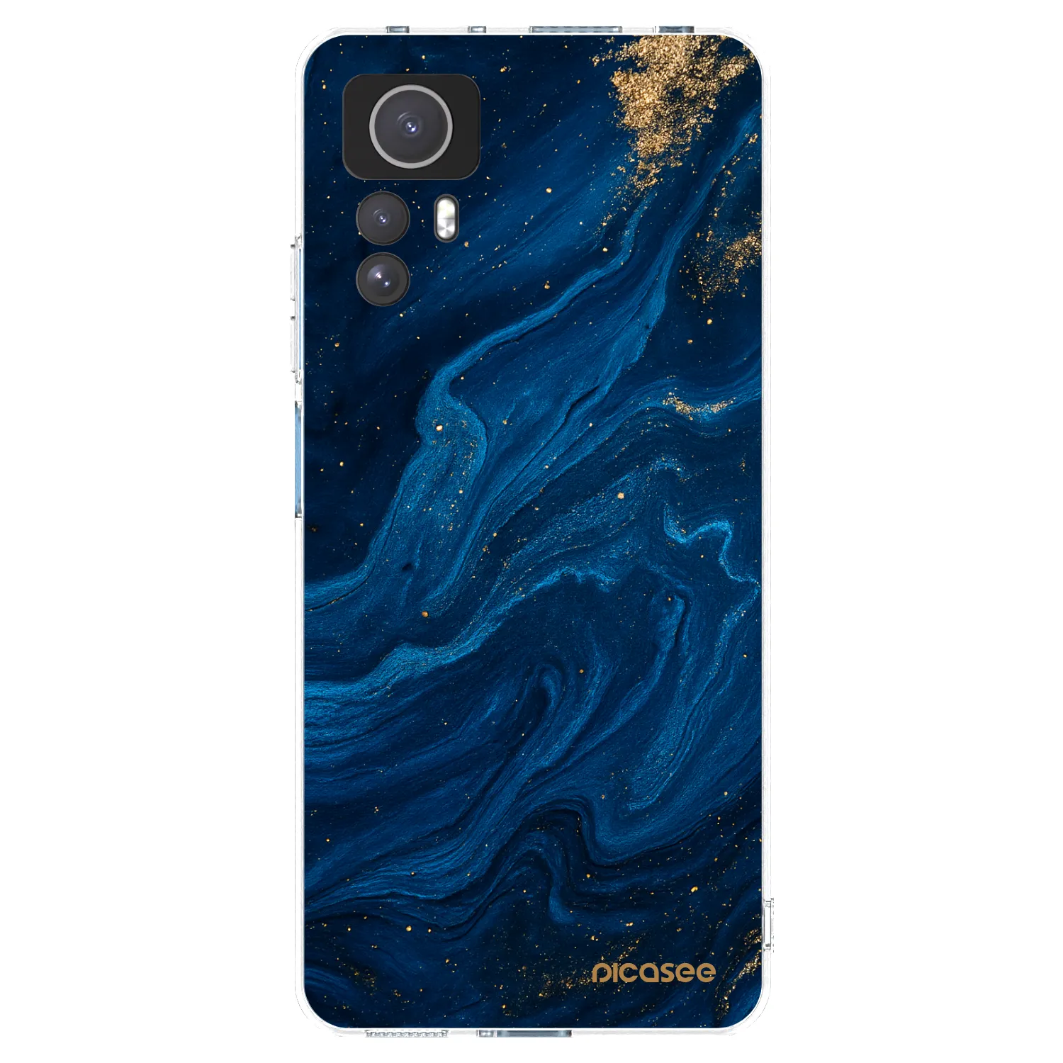 Picasee silikonska prozirna maskica za Xiaomi Redmi Note 12S - Blue