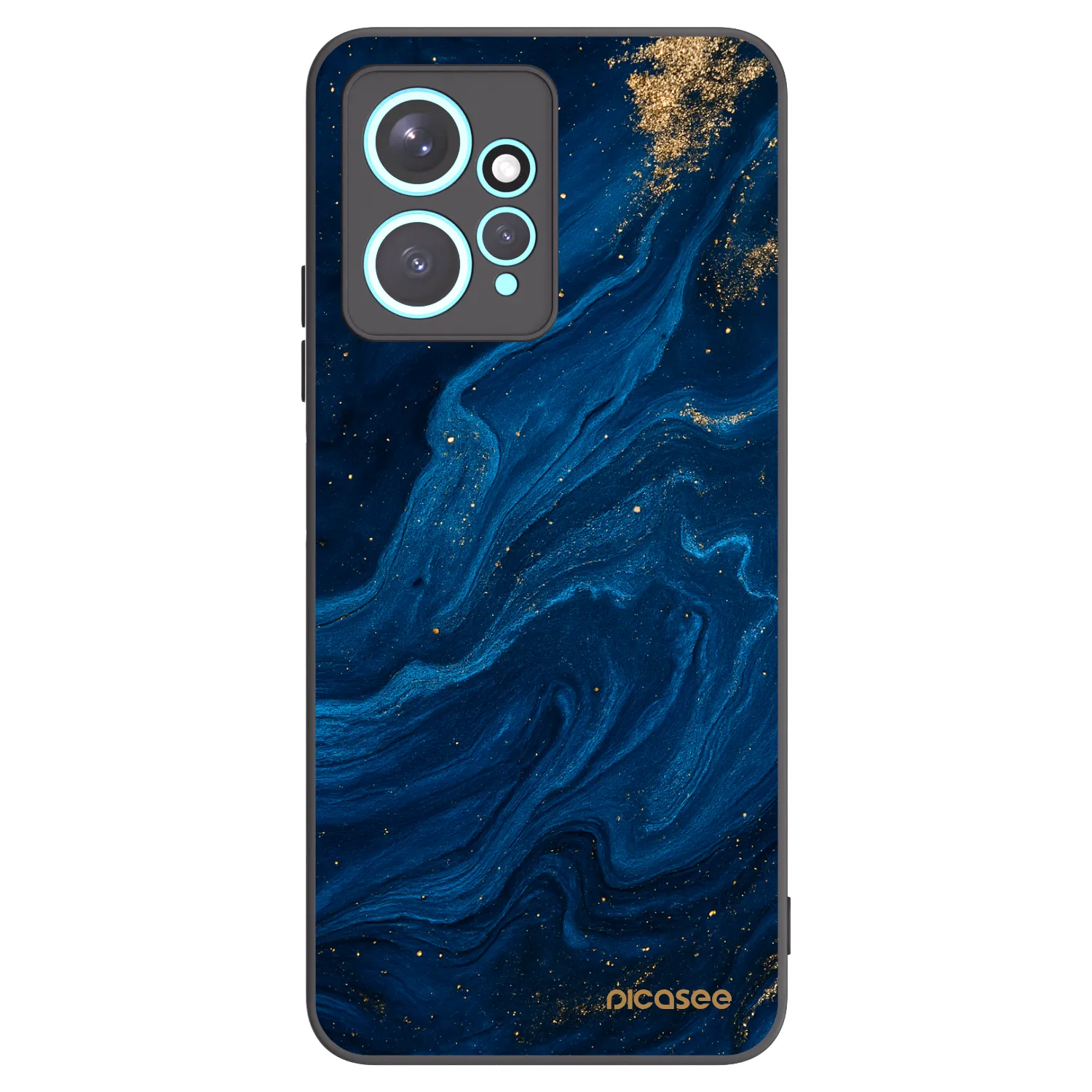 Picasee crna silikonska maskica za Xiaomi Redmi Note 12 4G - Blue