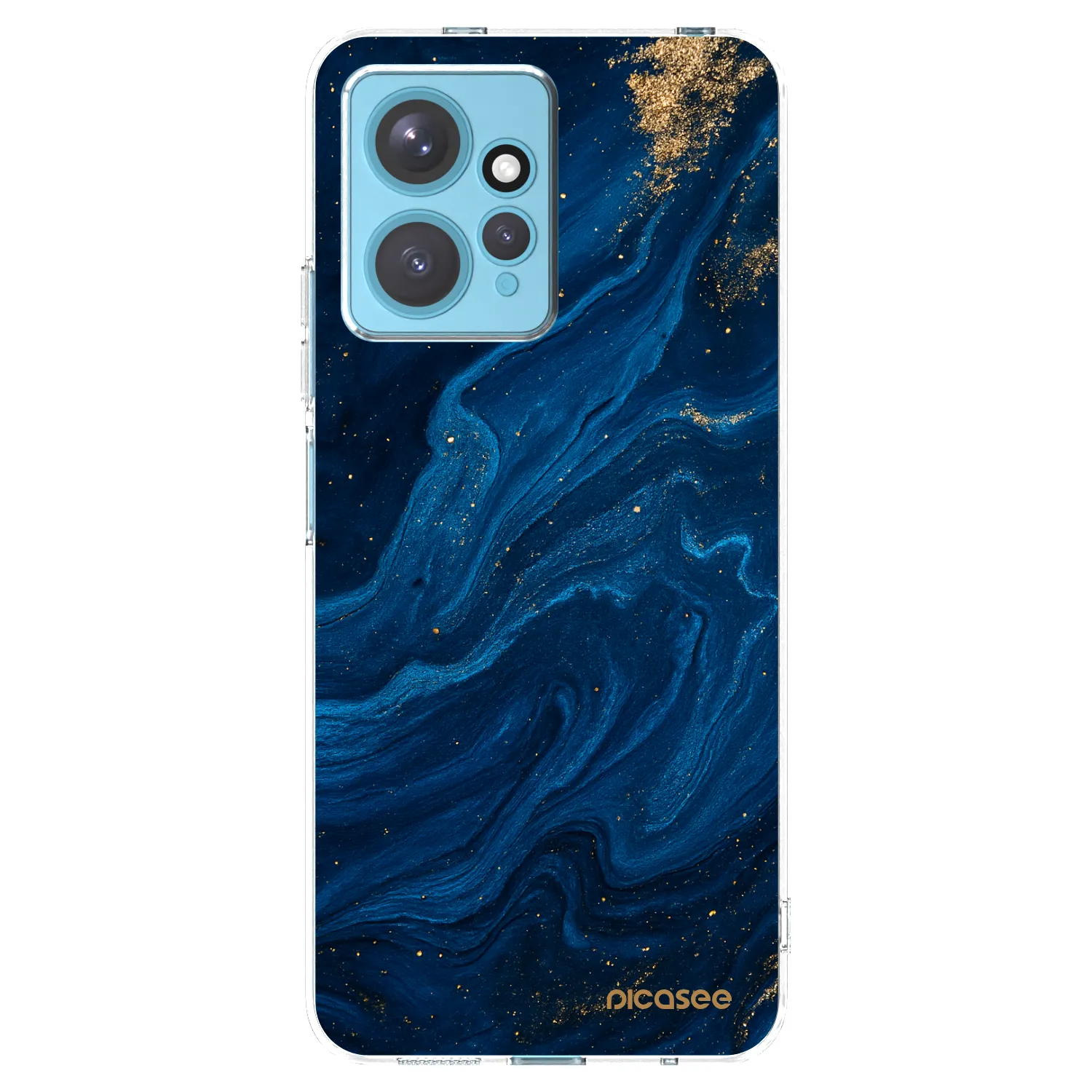 Picasee silikonska prozirna maskica za Xiaomi Redmi Note 12 4G - Blue