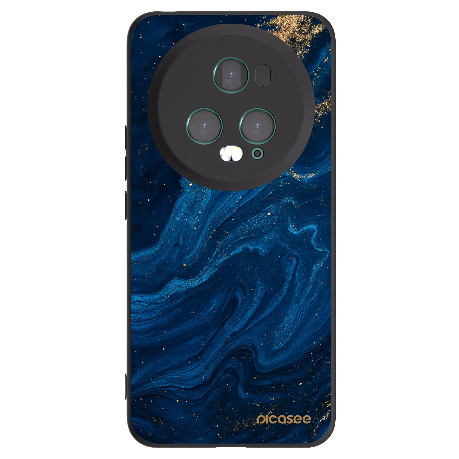 Picasee crna silikonska maskica za Honor Magic5 Pro - Blue