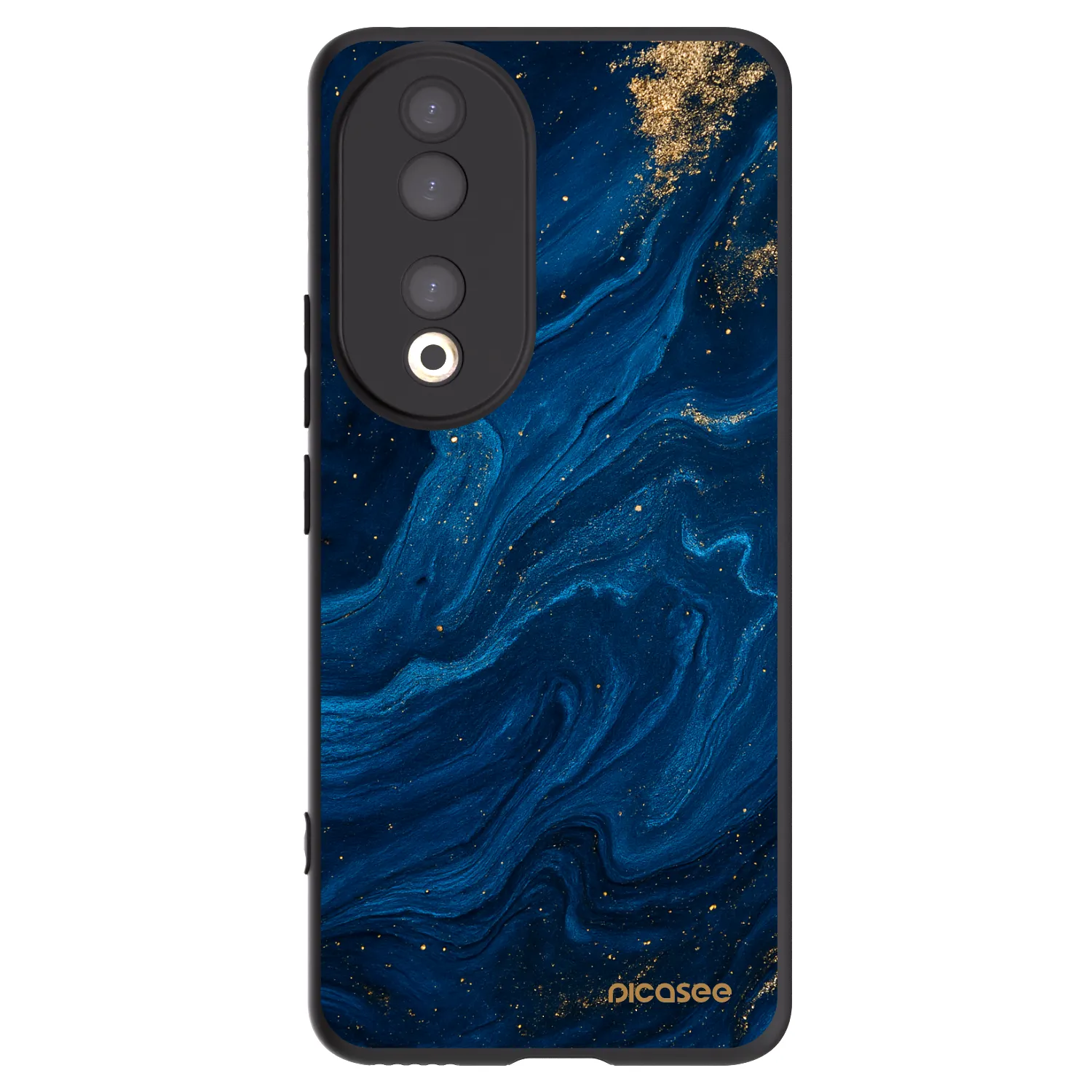 Picasee crna silikonska maskica za Honor 90 5G - Blue