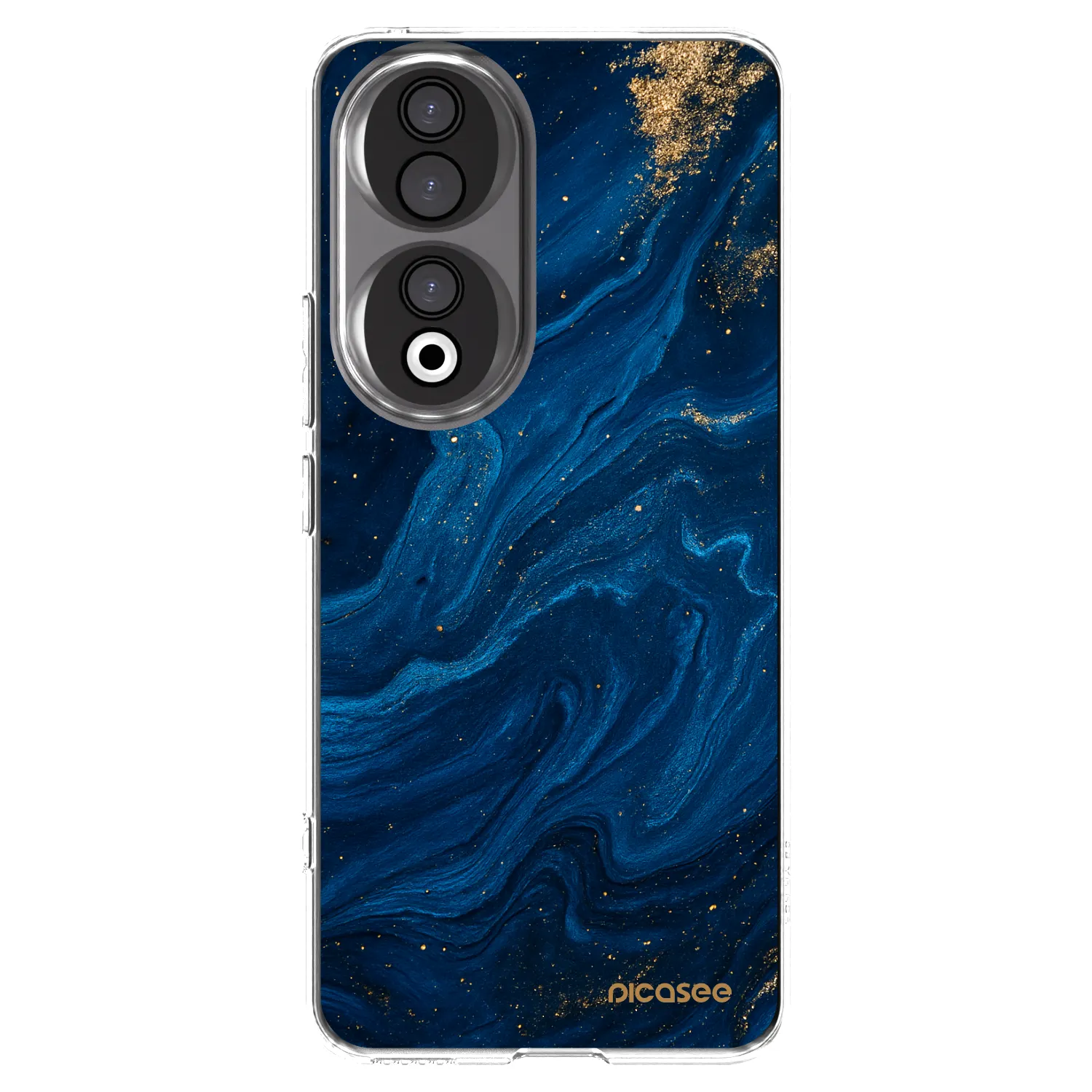 Picasee silikonska prozirna maskica za Honor 90 5G - Blue
