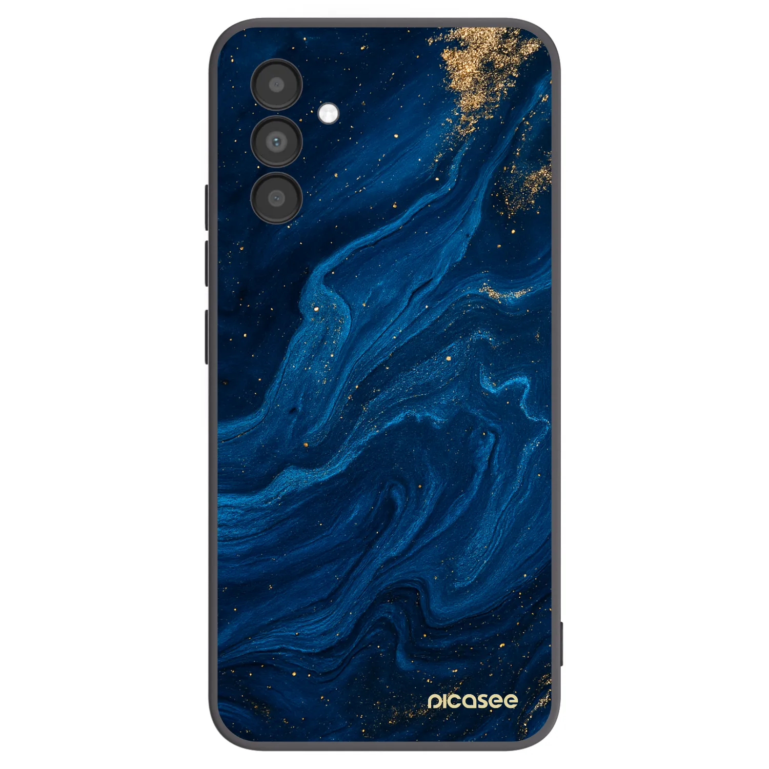 Picasee crna silikonska maskica za Samsung Galaxy A04s A047F - Blue
