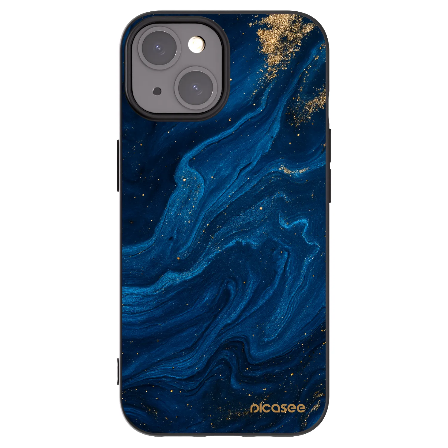 Picasee crna silikonska maskica za Apple iPhone 15 - Blue