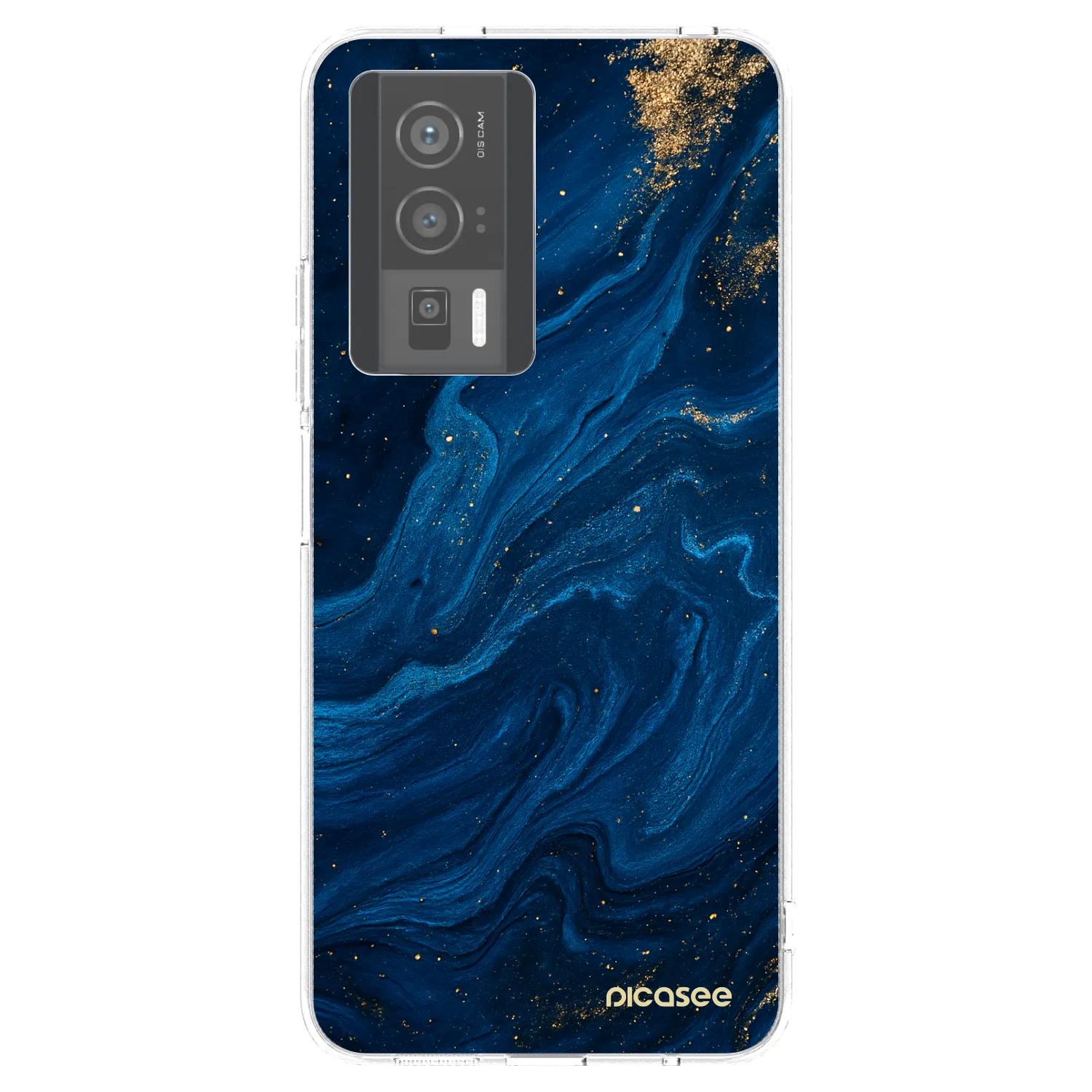 Picasee silikonska prozirna maskica za Xiaomi Poco F5 Pro 5G - Blue