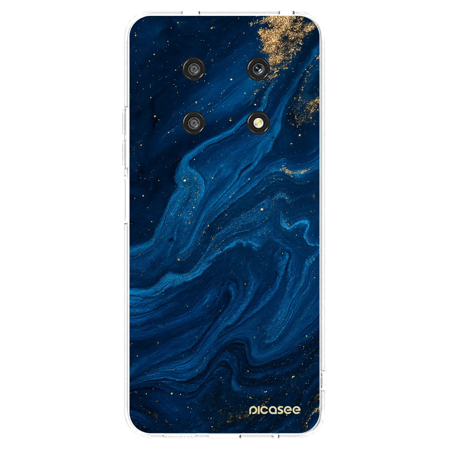 Picasee silikonska prozirna maskica za Honor Magic4 Lite 5G - Blue