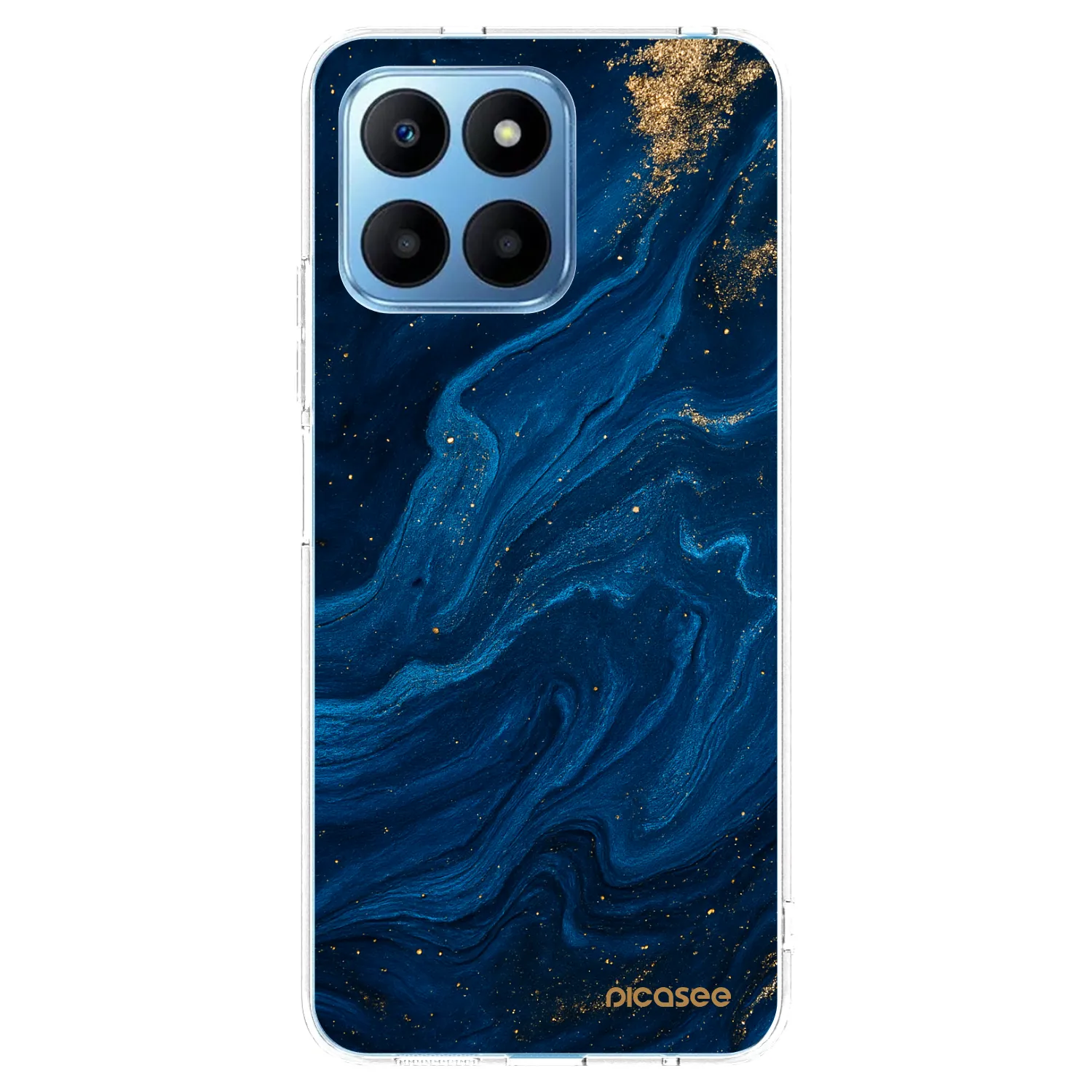 Picasee silikonska prozirna maskica za Honor 70 Lite - Blue