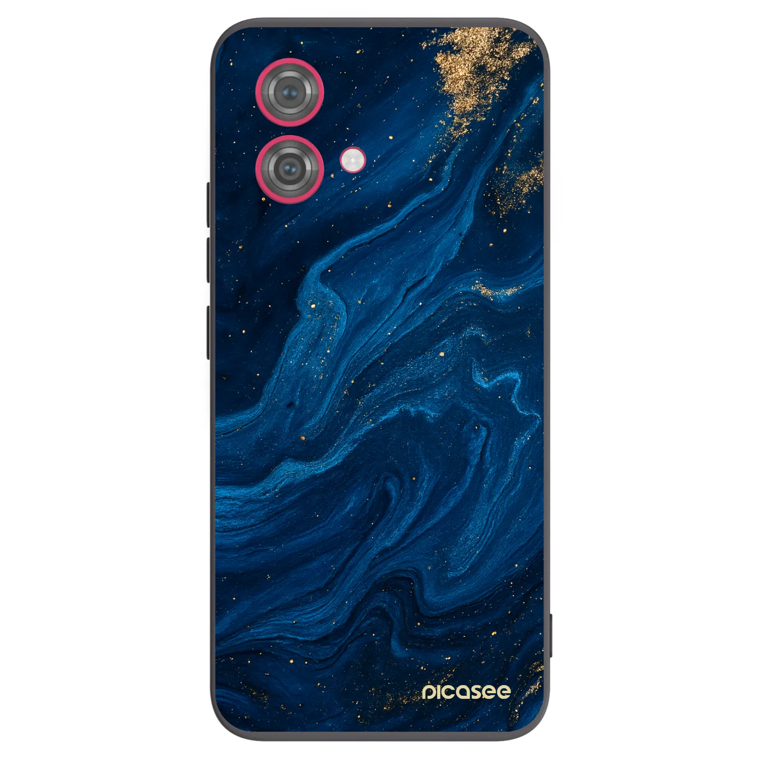 Picasee crna silikonska maskica za Motorola Moto G84 5G - Blue