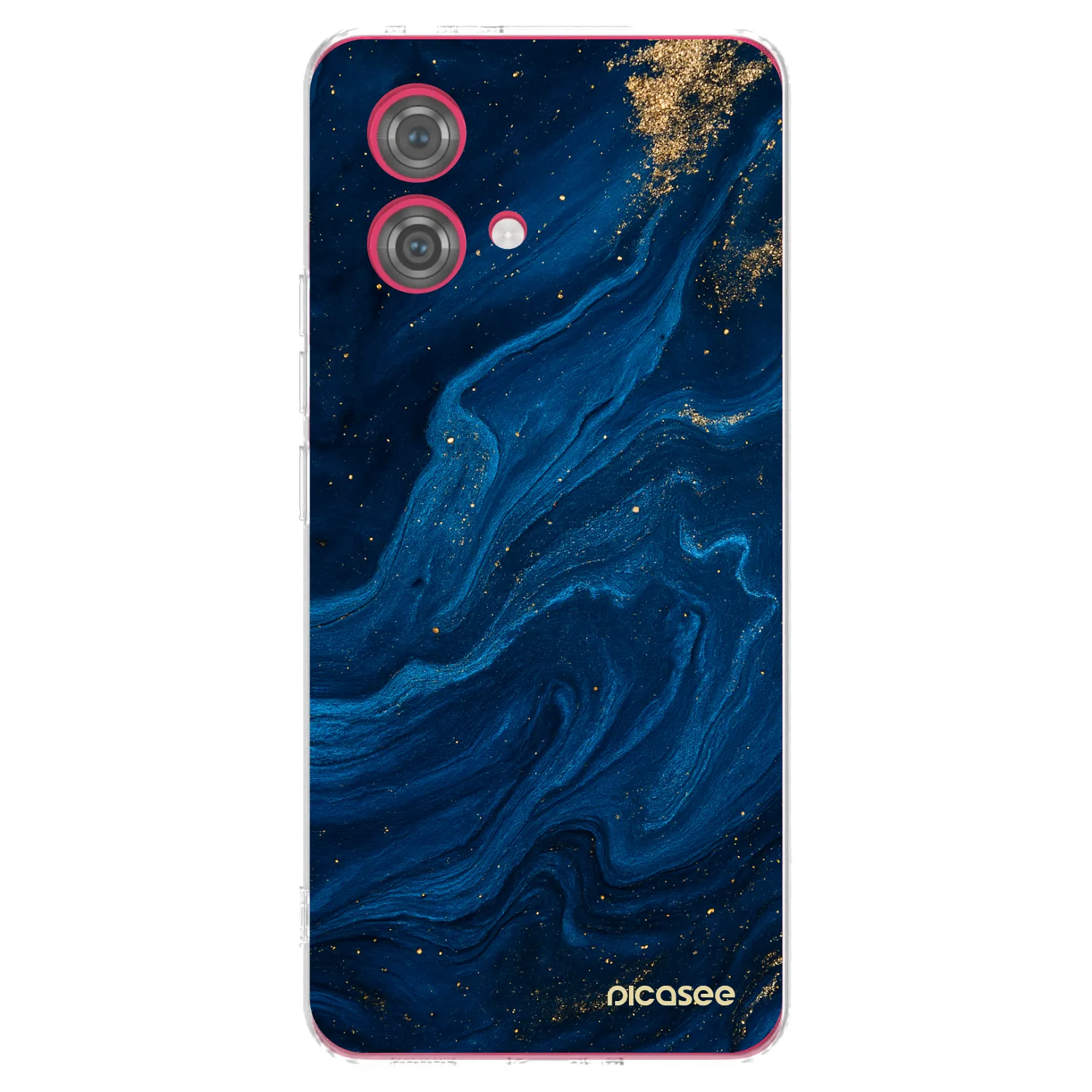 Picasee silikonska prozirna maskica za Motorola Moto G84 5G - Blue
