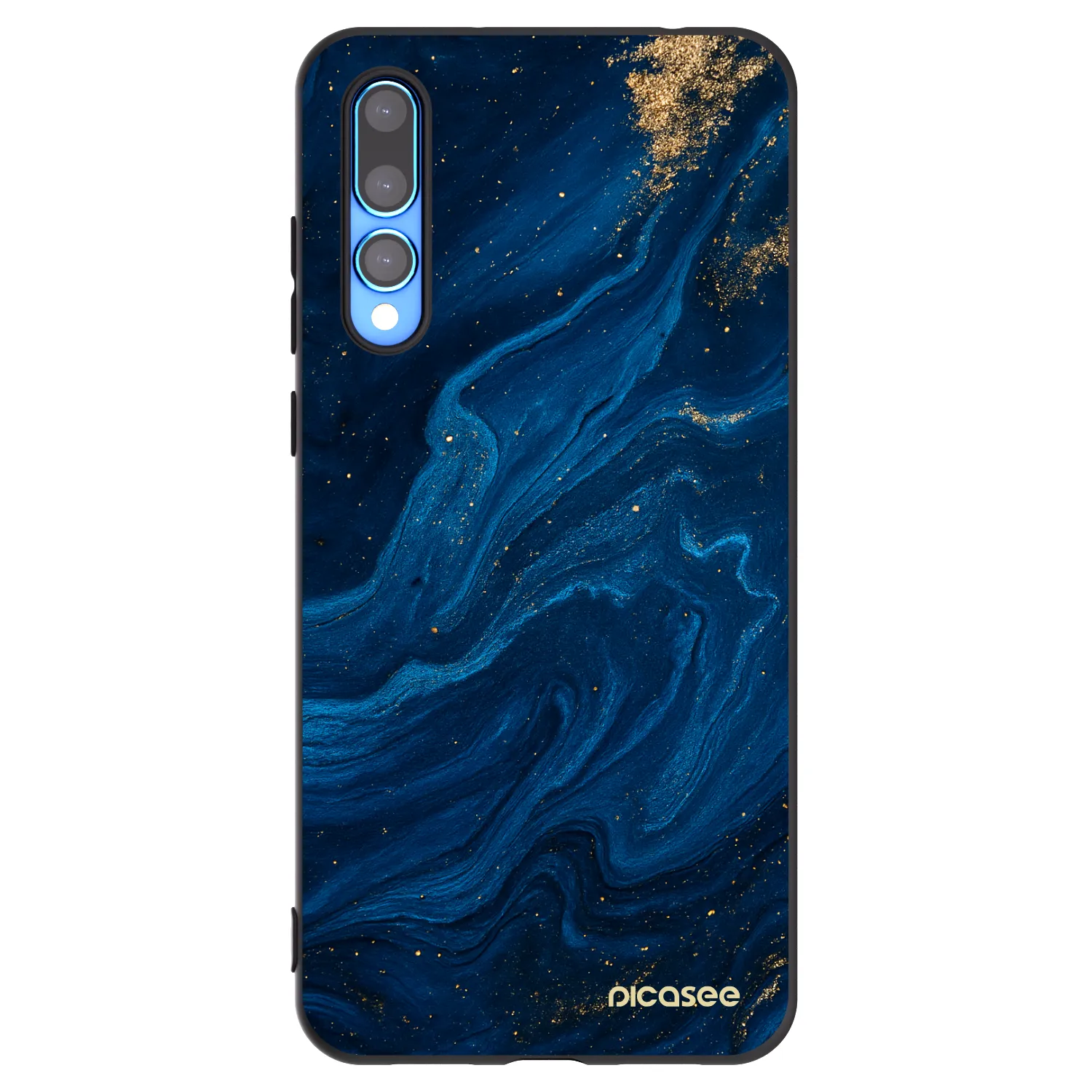 Picasee crna silikonska maskica za Huawei P20 Pro - Blue