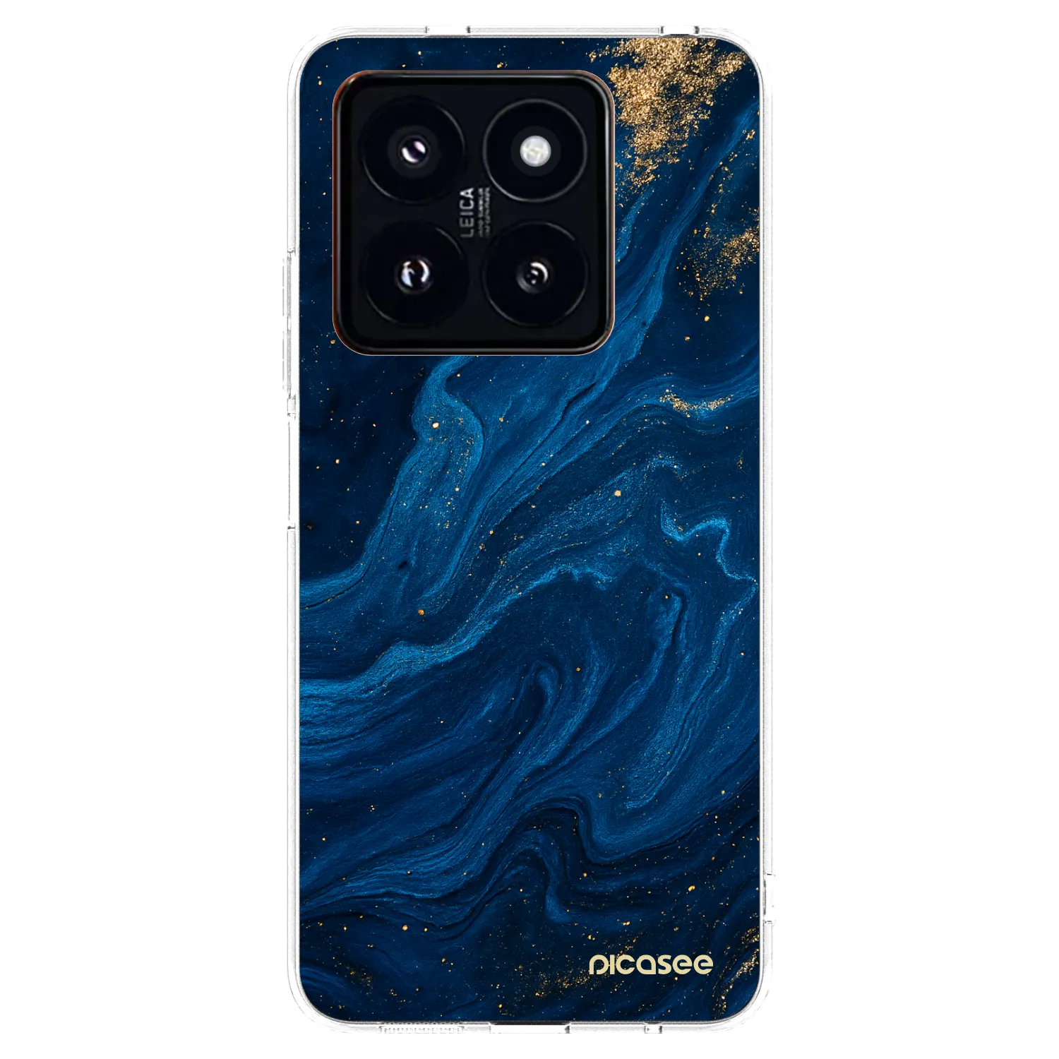 Picasee silikonska prozirna maskica za Xiaomi 14 Pro - Blue