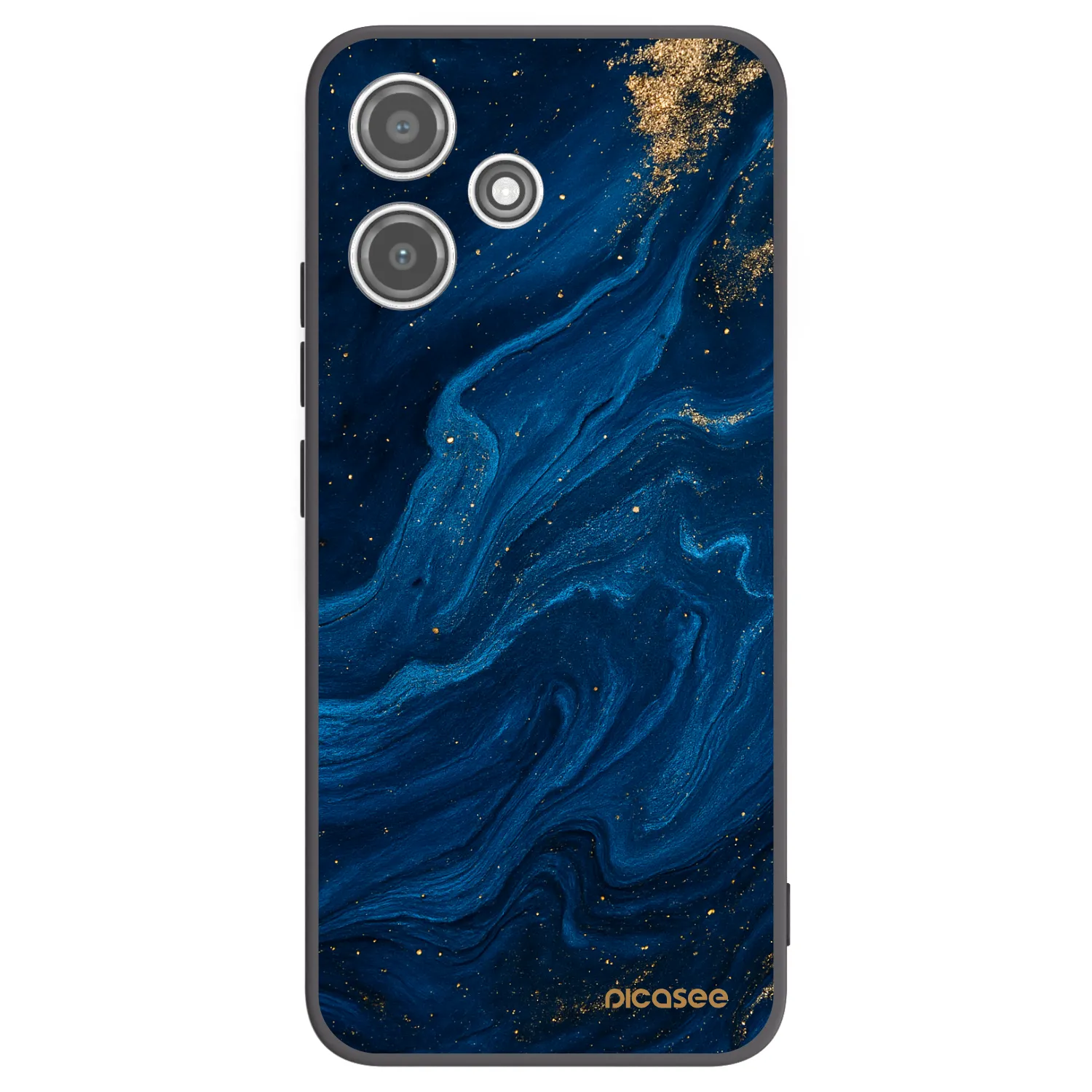 Picasee crna silikonska maskica za Xiaomi Redmi 12 5G - Blue