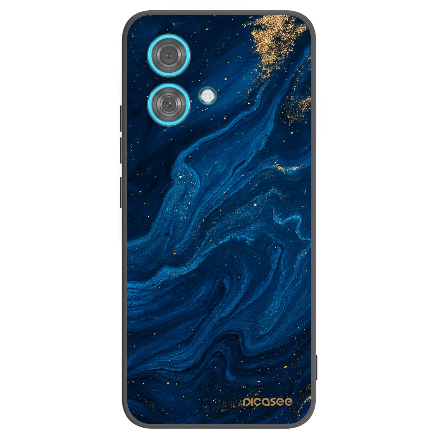 Picasee crna silikonska maskica za Motorola Edge 40 Neo - Blue