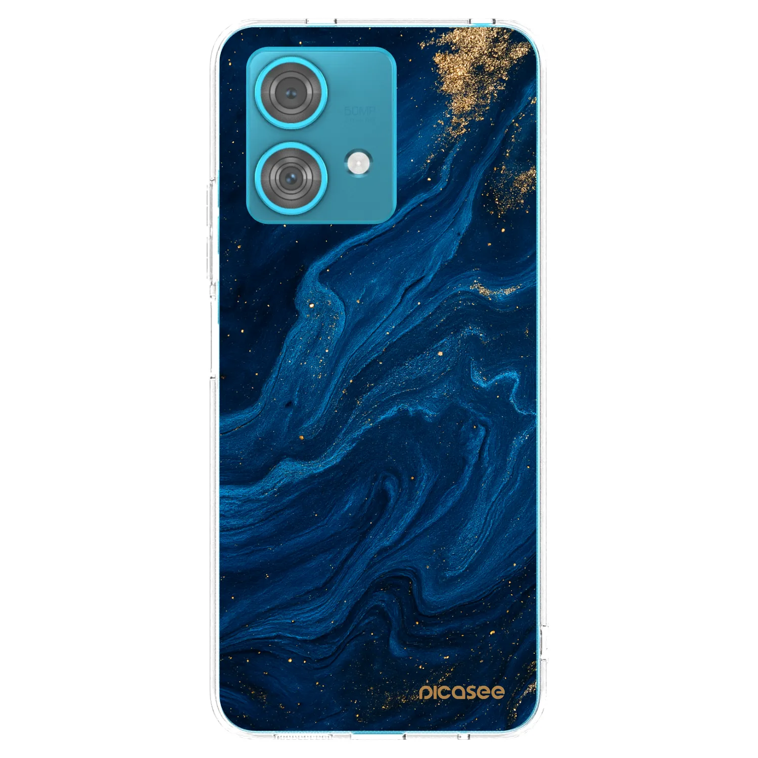 Picasee silikonska prozirna maskica za Motorola Edge 40 Neo - Blue
