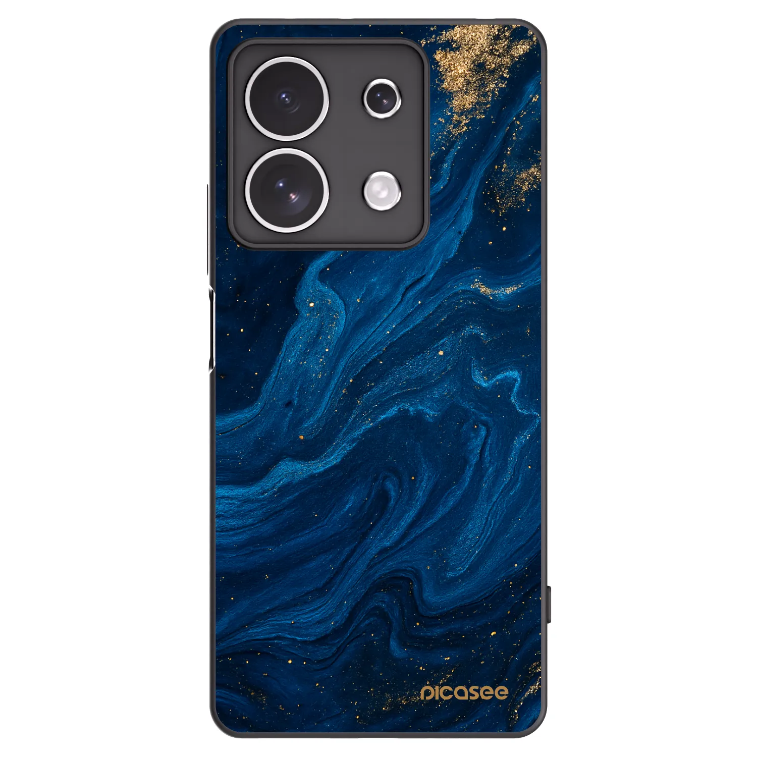 Picasee crna silikonska maskica za Xiaomi Redmi Note 13 4G - Blue
