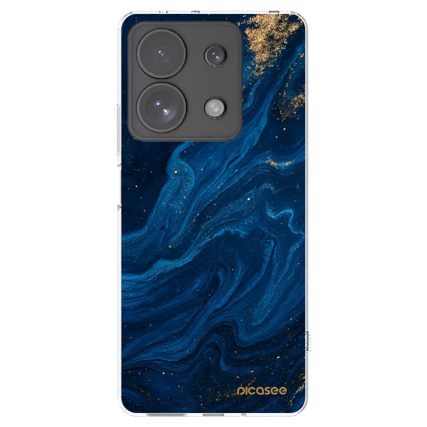 Picasee silikonska prozirna maskica za Xiaomi Redmi Note 13 Pro 4G - Blue