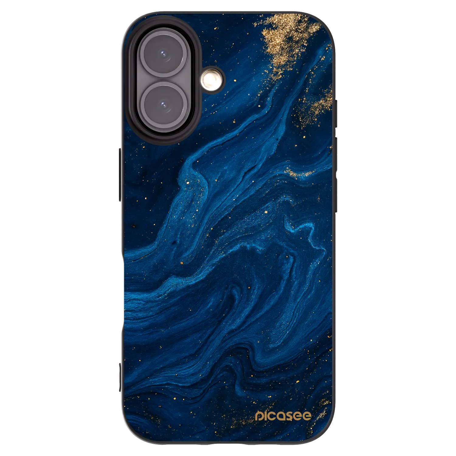 Picasee crna silikonska maskica za Apple iPhone 16 - Blue