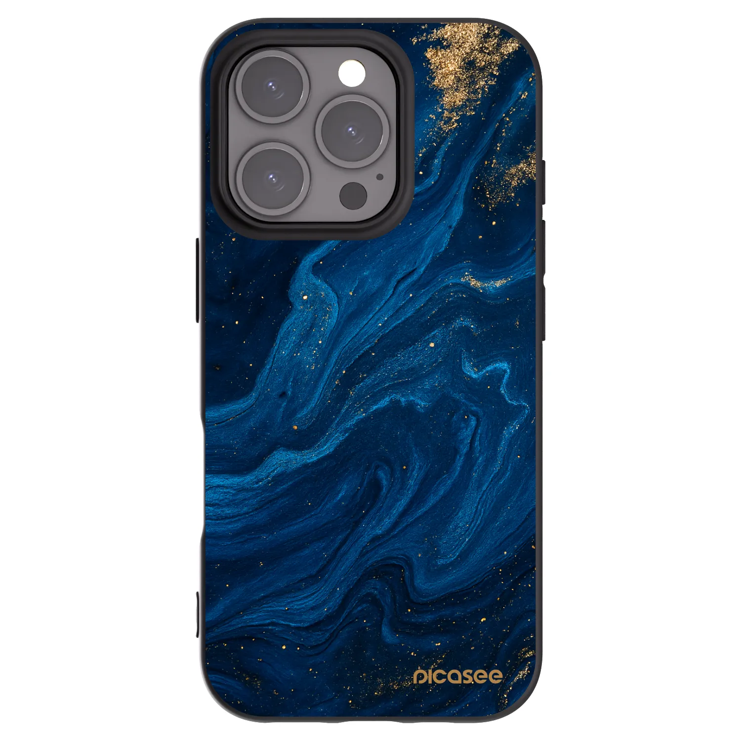 Picasee crna silikonska maskica za Apple iPhone 16 Pro - Blue