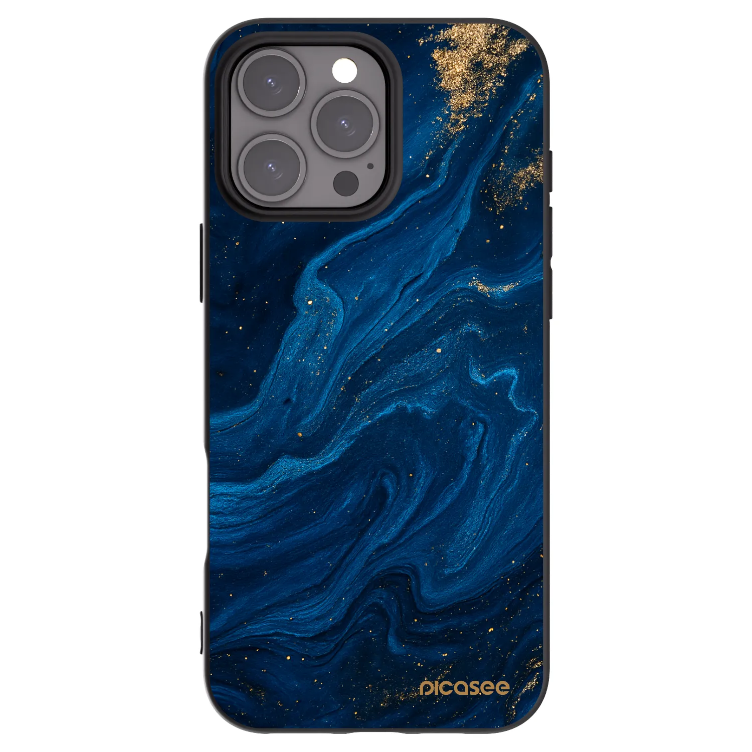 Picasee crna silikonska maskica za Apple iPhone 16 Pro Max - Blue