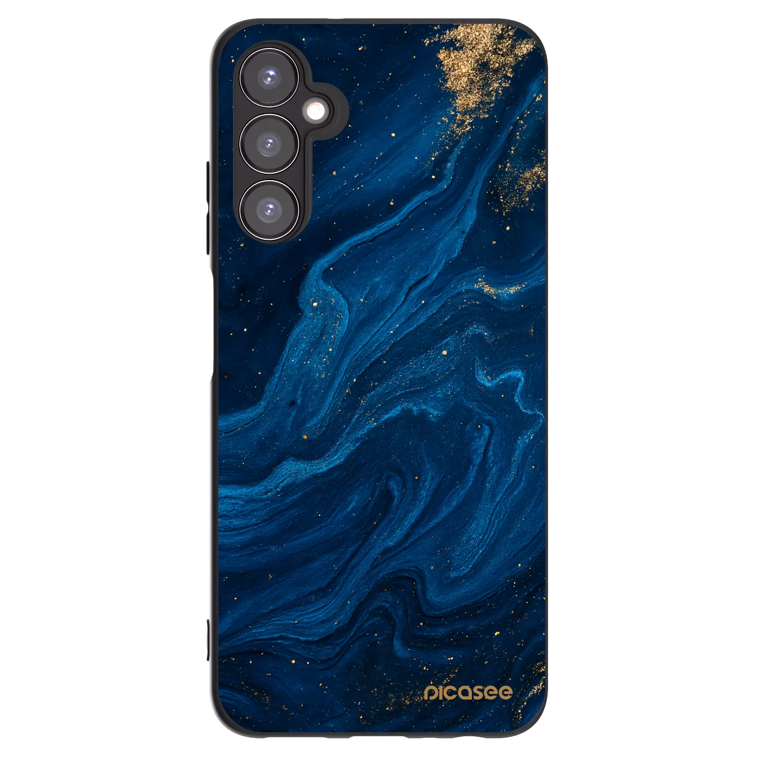 Picasee crna silikonska maskica za Samsung Galaxy A05s A057G - Blue