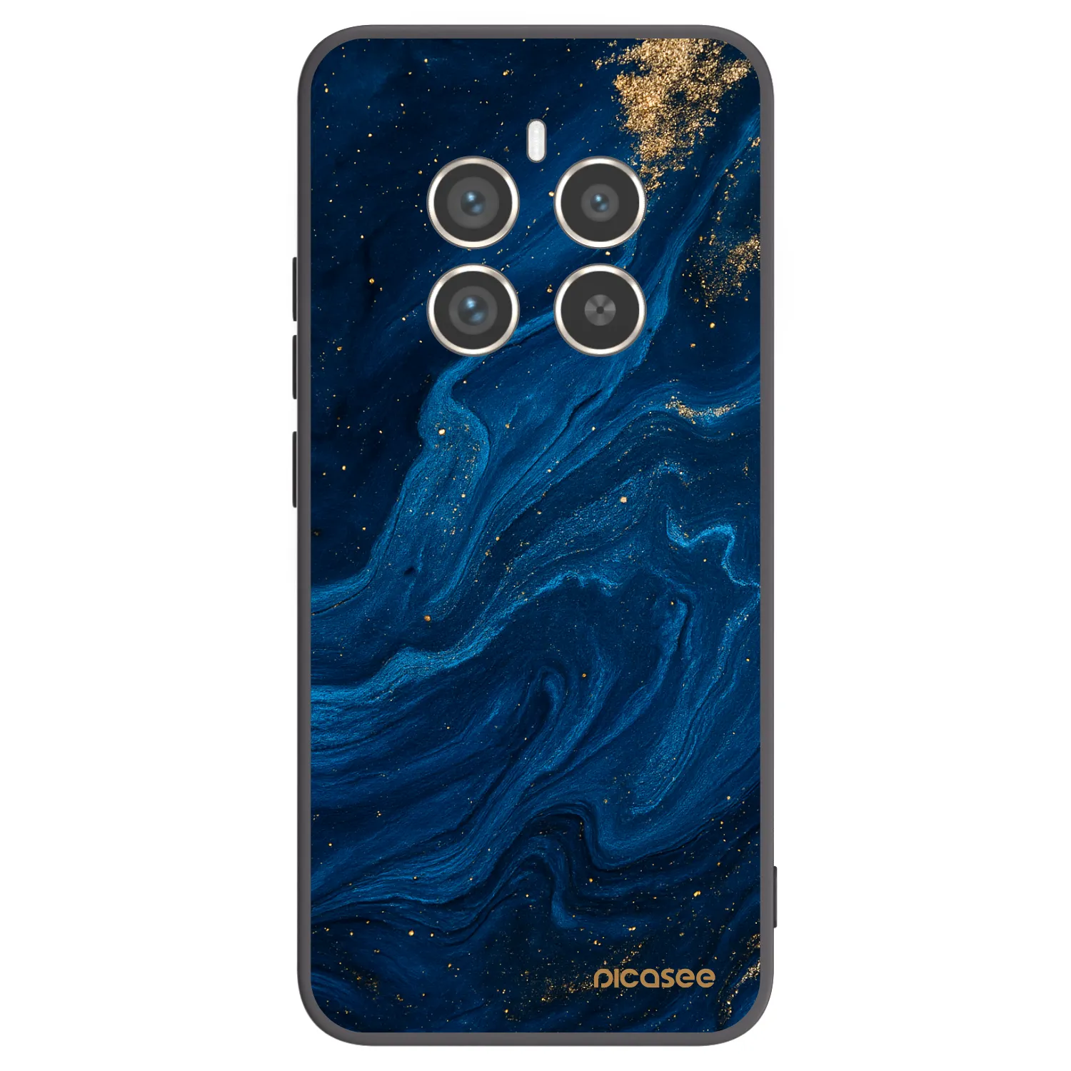 Picasee crna silikonska maskica za Realme 12 Pro 5G - Blue
