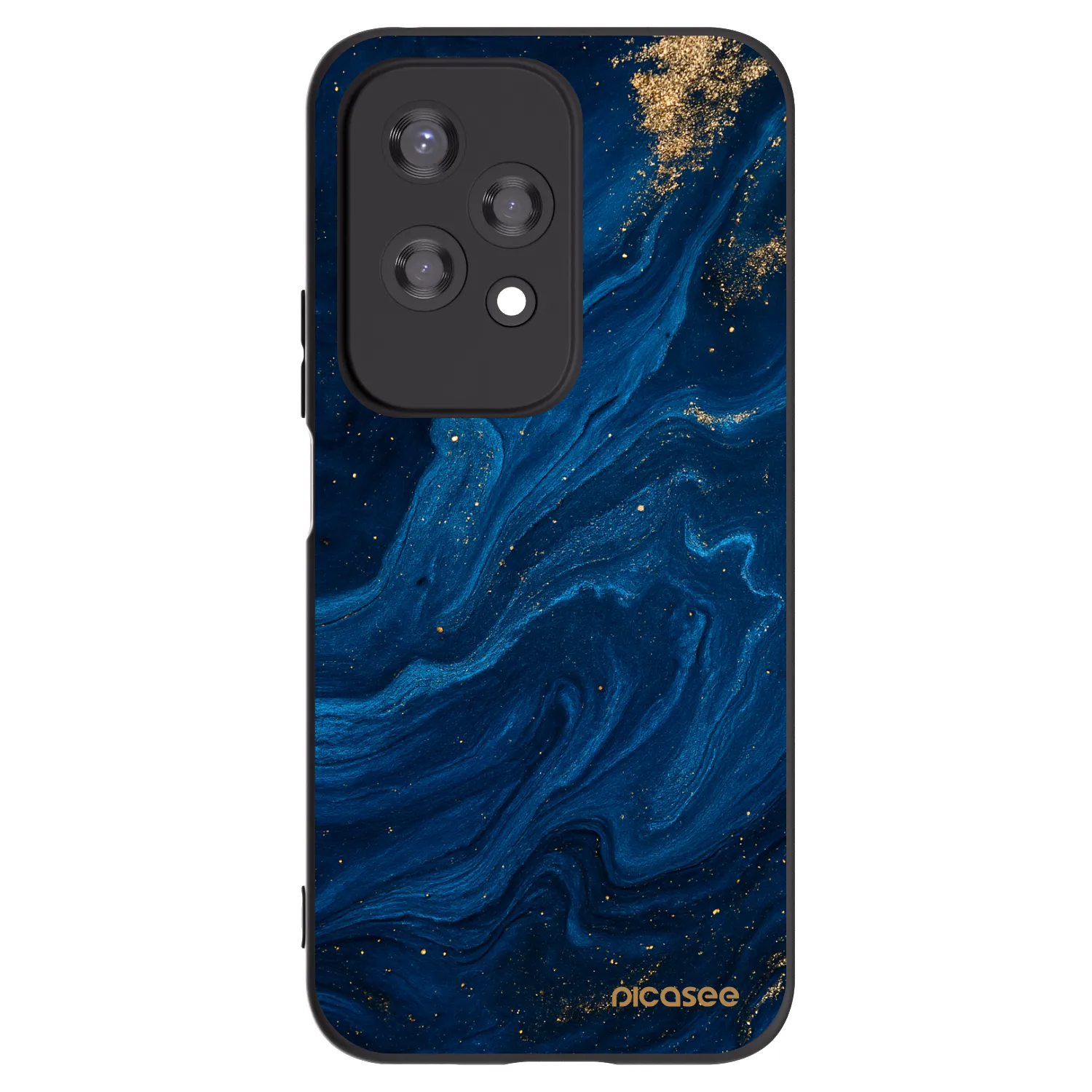 Picasee crna silikonska maskica za Honor 200 Lite - Blue