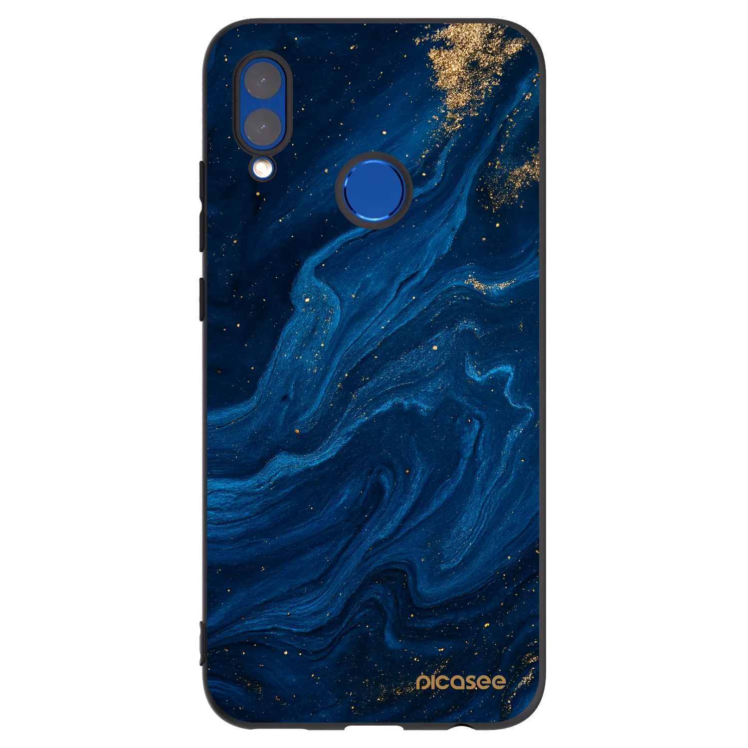 Picasee crna silikonska maskica za Huawei P Smart 2019 - Blue