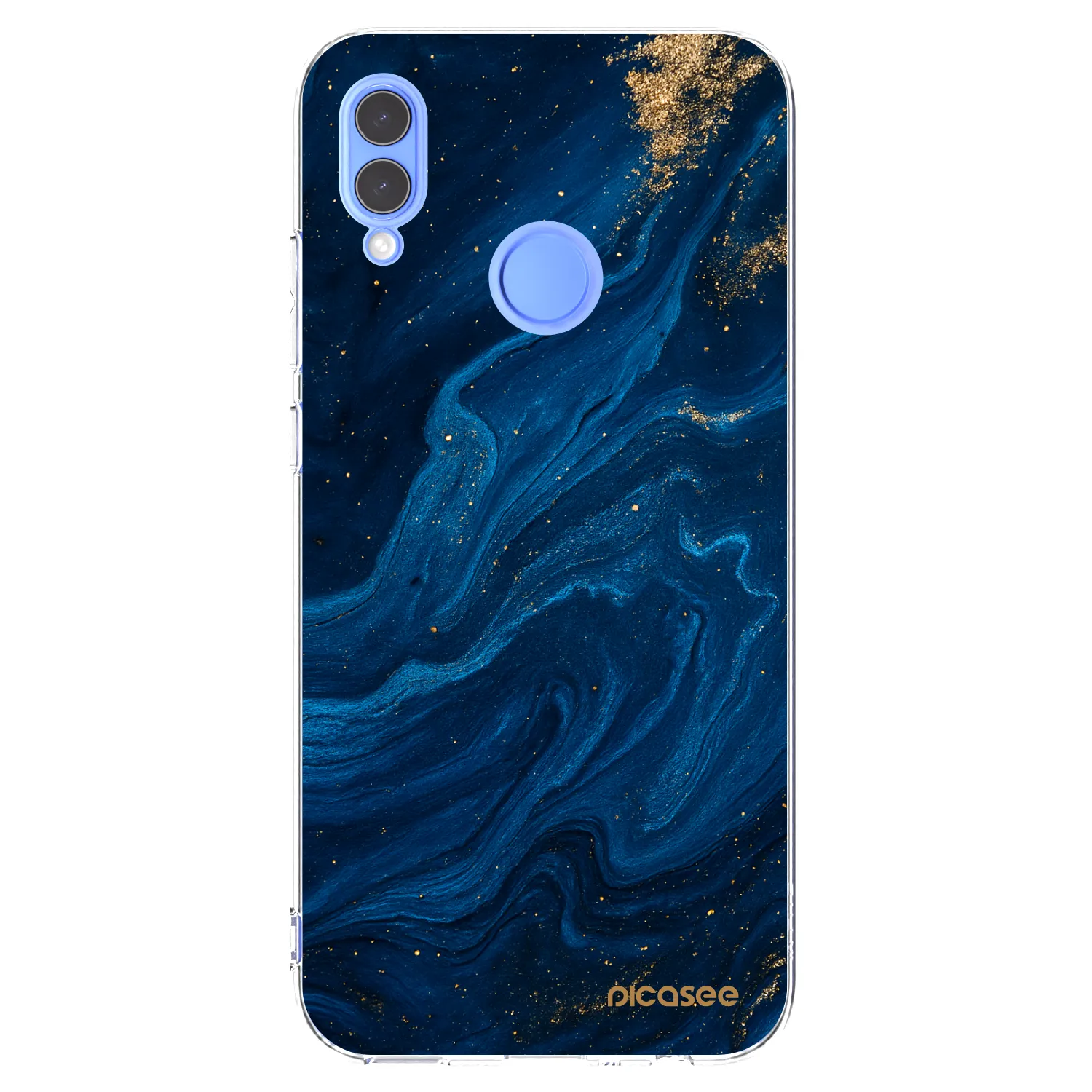 Picasee silikonska prozirna maskica za Huawei P Smart 2019 - Blue