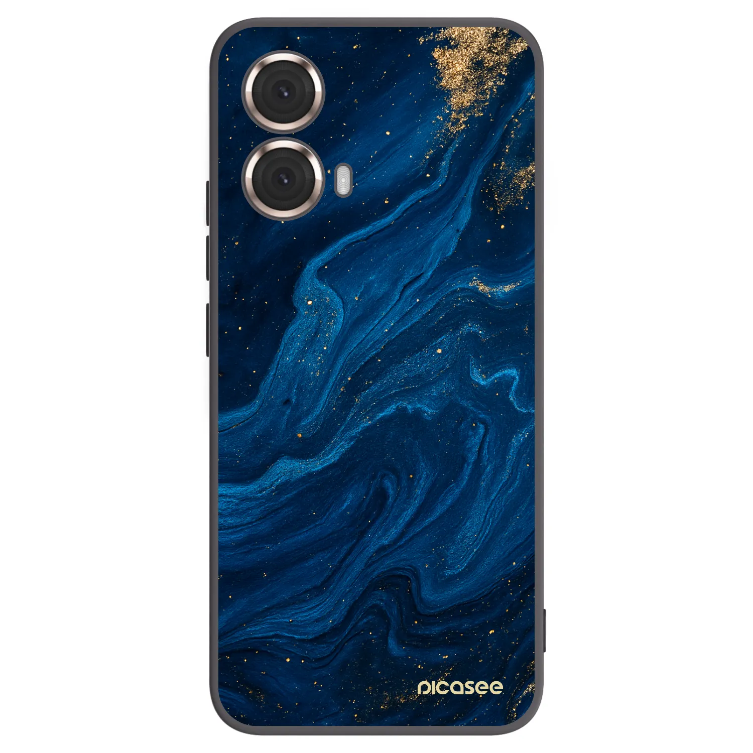 Picasee crna silikonska maskica za Motorola Moto G85 - Blue