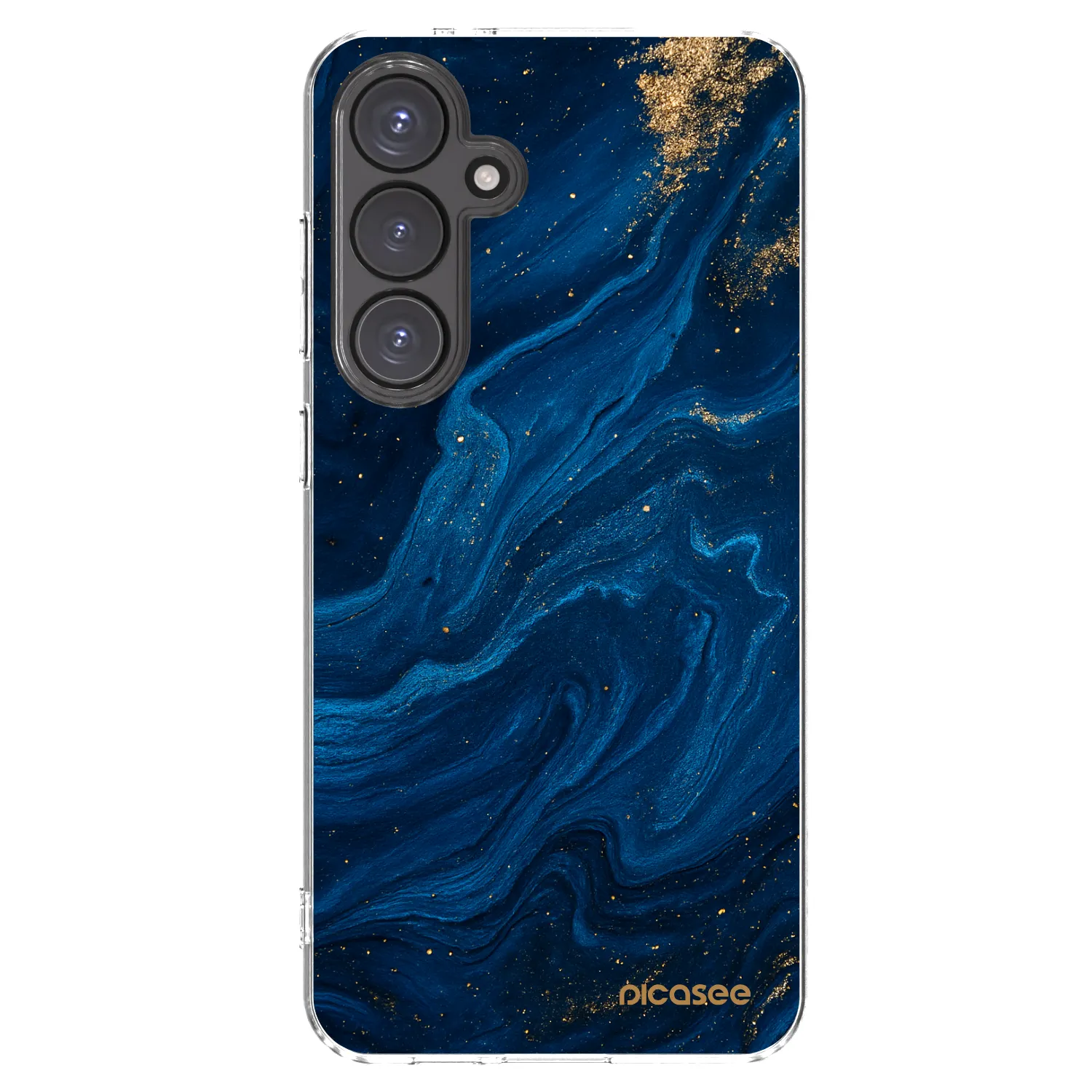 Picasee silikonska prozirna maskica za Samsung Galaxy S24 FE S721B - Blue