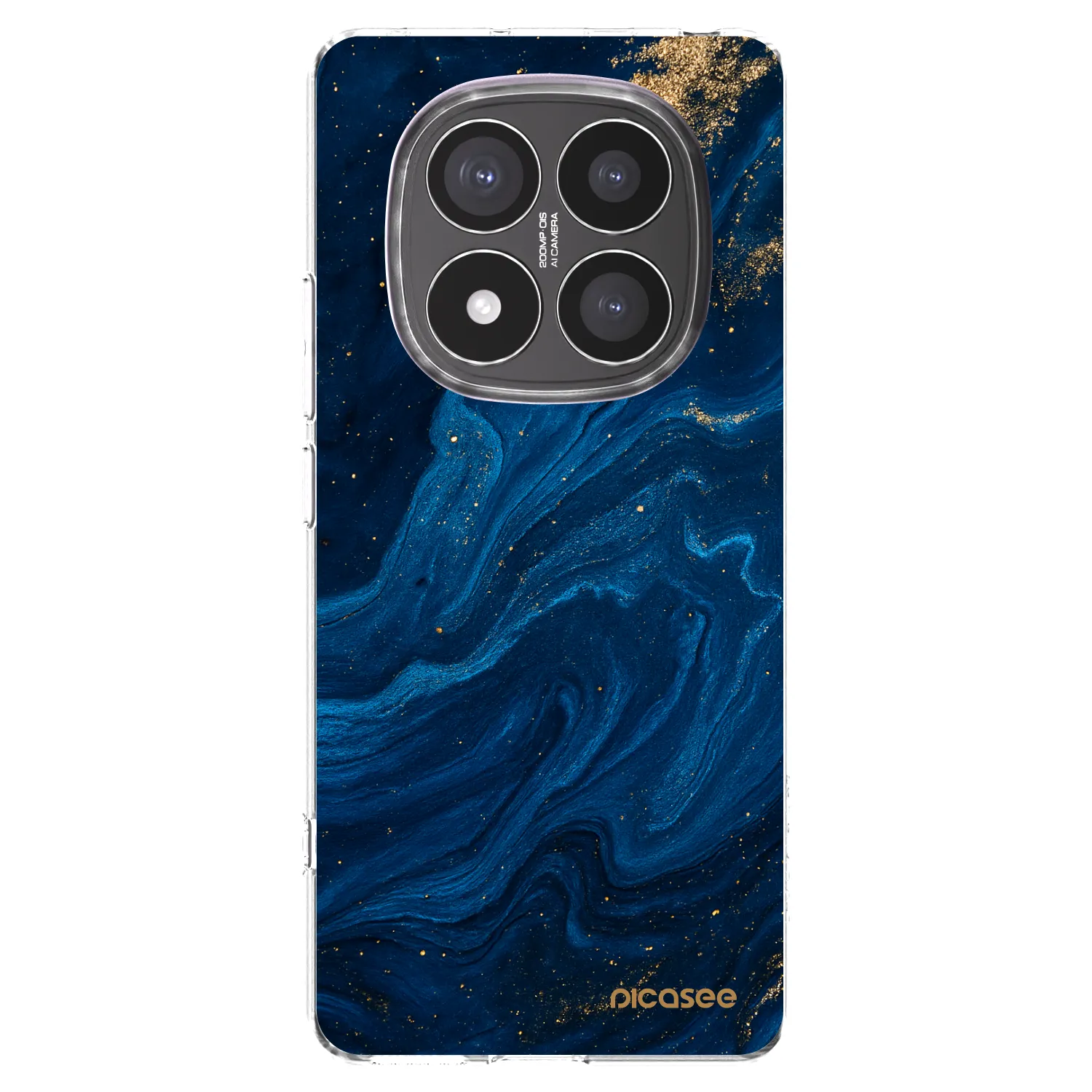Picasee silikonska prozirna maskica za Xiaomi Redmi Note 14 Pro+ 5G - Blue