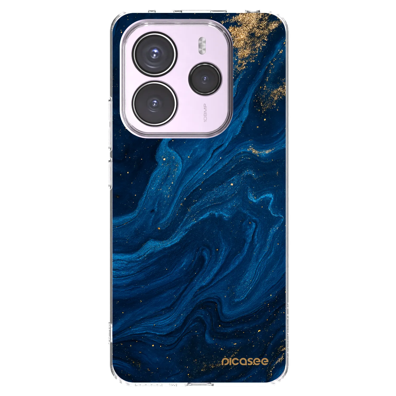 Picasee silikonska prozirna maskica za Xiaomi Redmi Note 14 5G - Blue