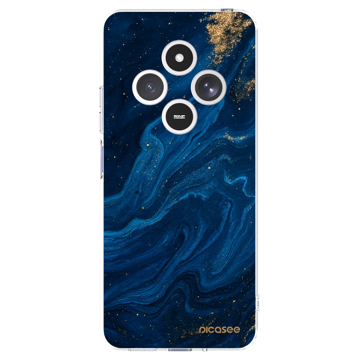 Picasee silikonska prozirna maskica za Xiaomi Redmi 14C - Blue
