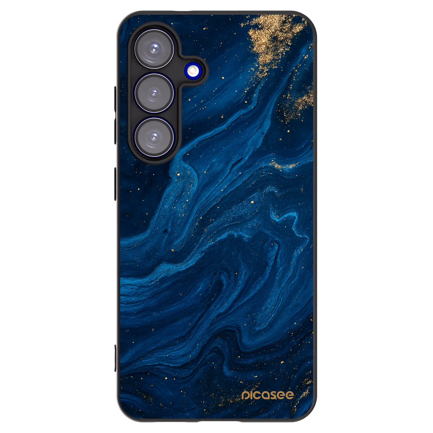 Picasee crna silikonska maskica za Samsung Galaxy S25 5G - Blue