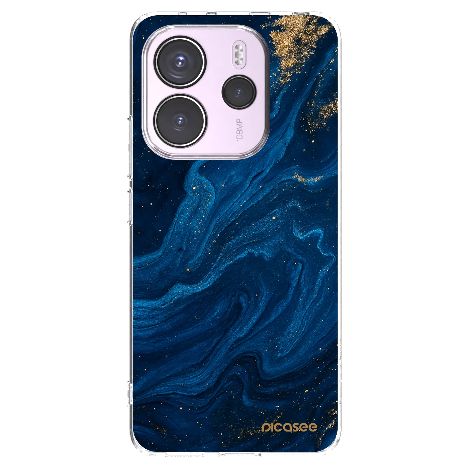 Picasee silikonska prozirna maskica za Xiaomi Redmi Note 14 4G - Blue