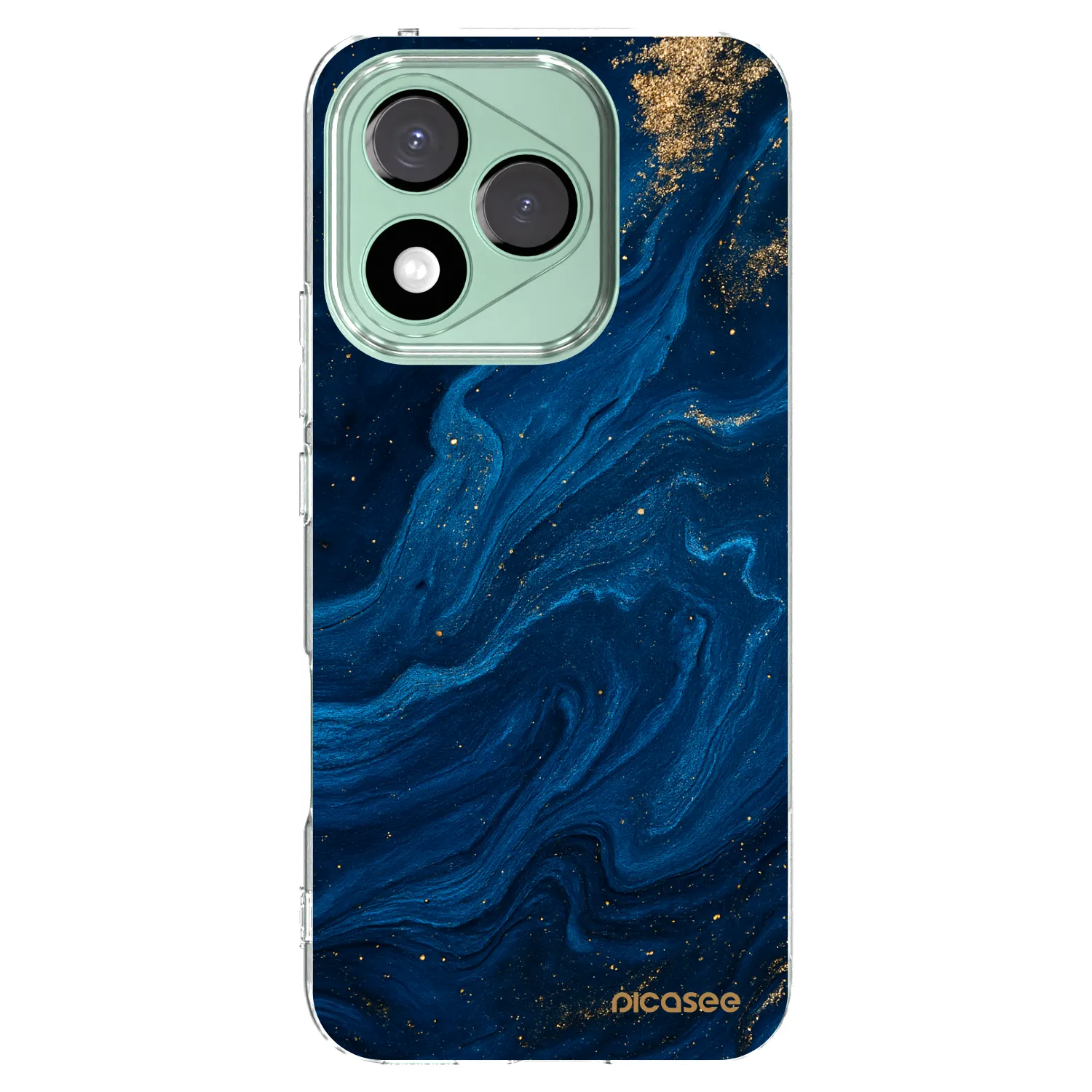 Picasee silikonska prozirna maskica za Honor 400 Lite 5G - Blue