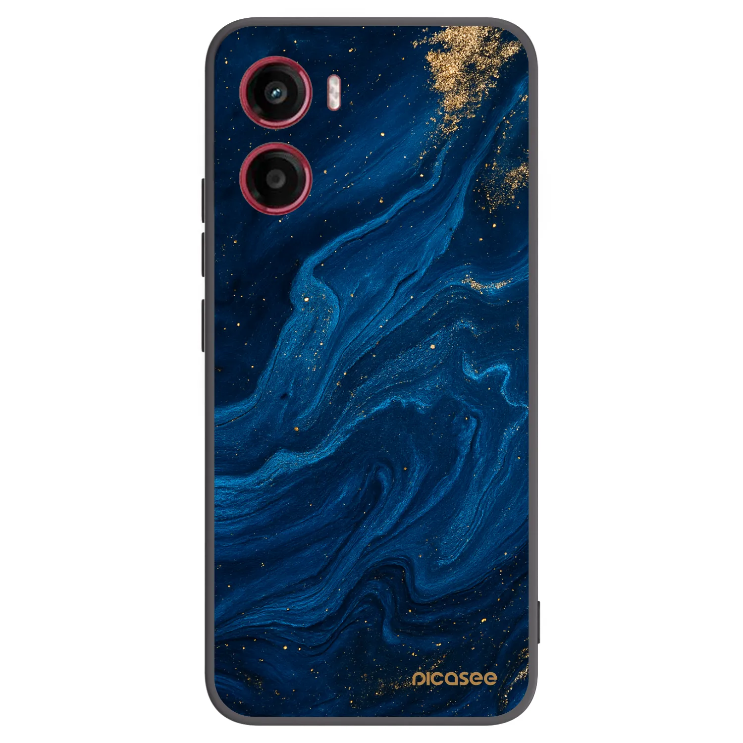 Picasee crna silikonska maskica za Motorola Moto G05 - Blue