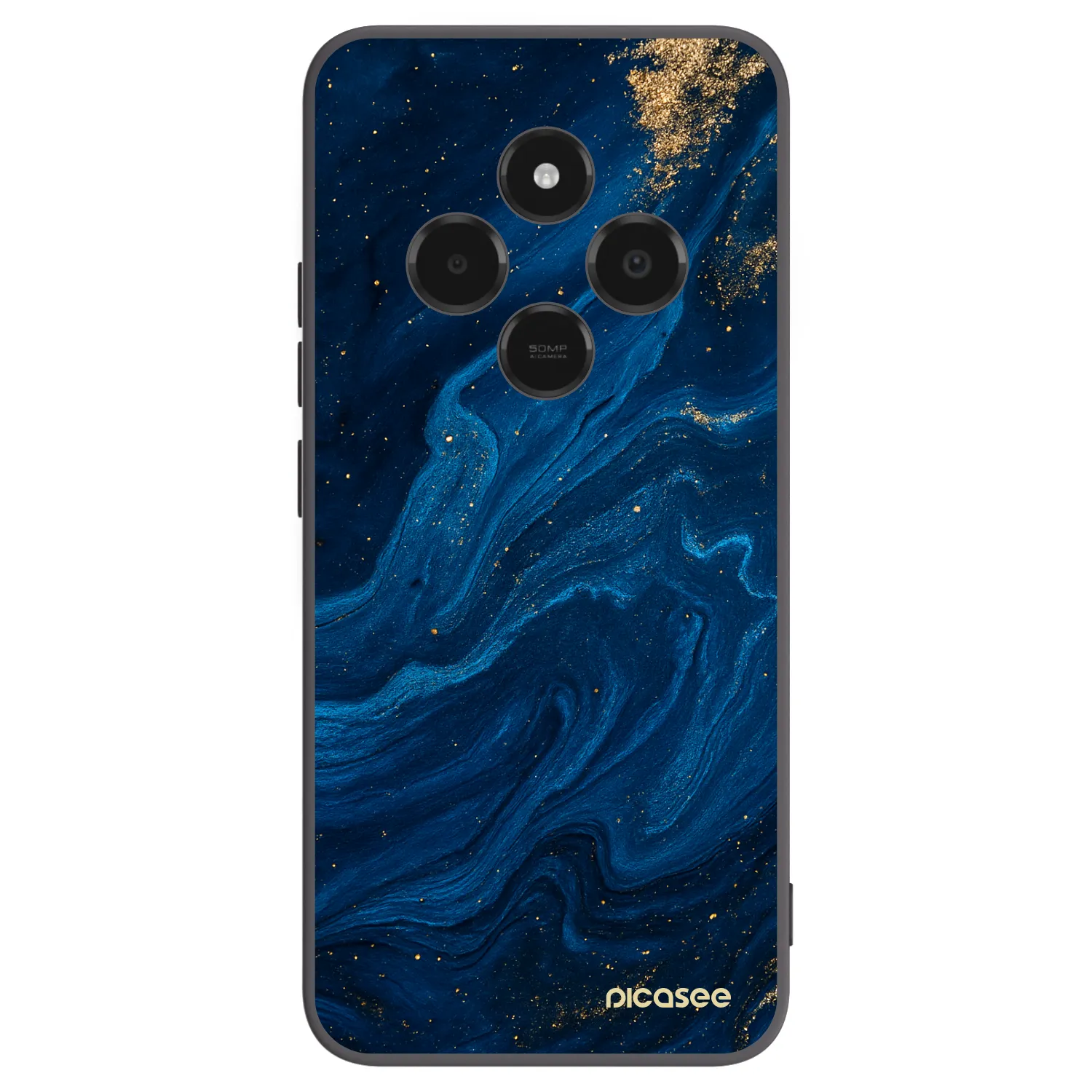 Picasee crna silikonska maskica za Xiaomi Poco C75 - Blue