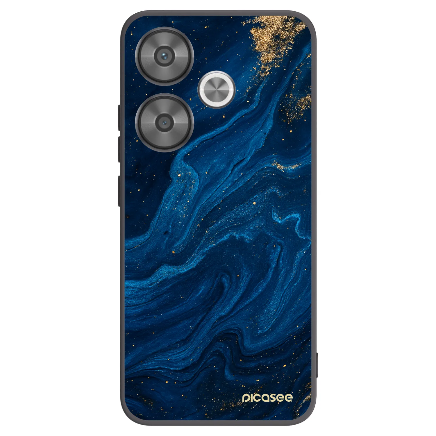 Picasee crna silikonska maskica za Xiaomi Poco F6 - Blue