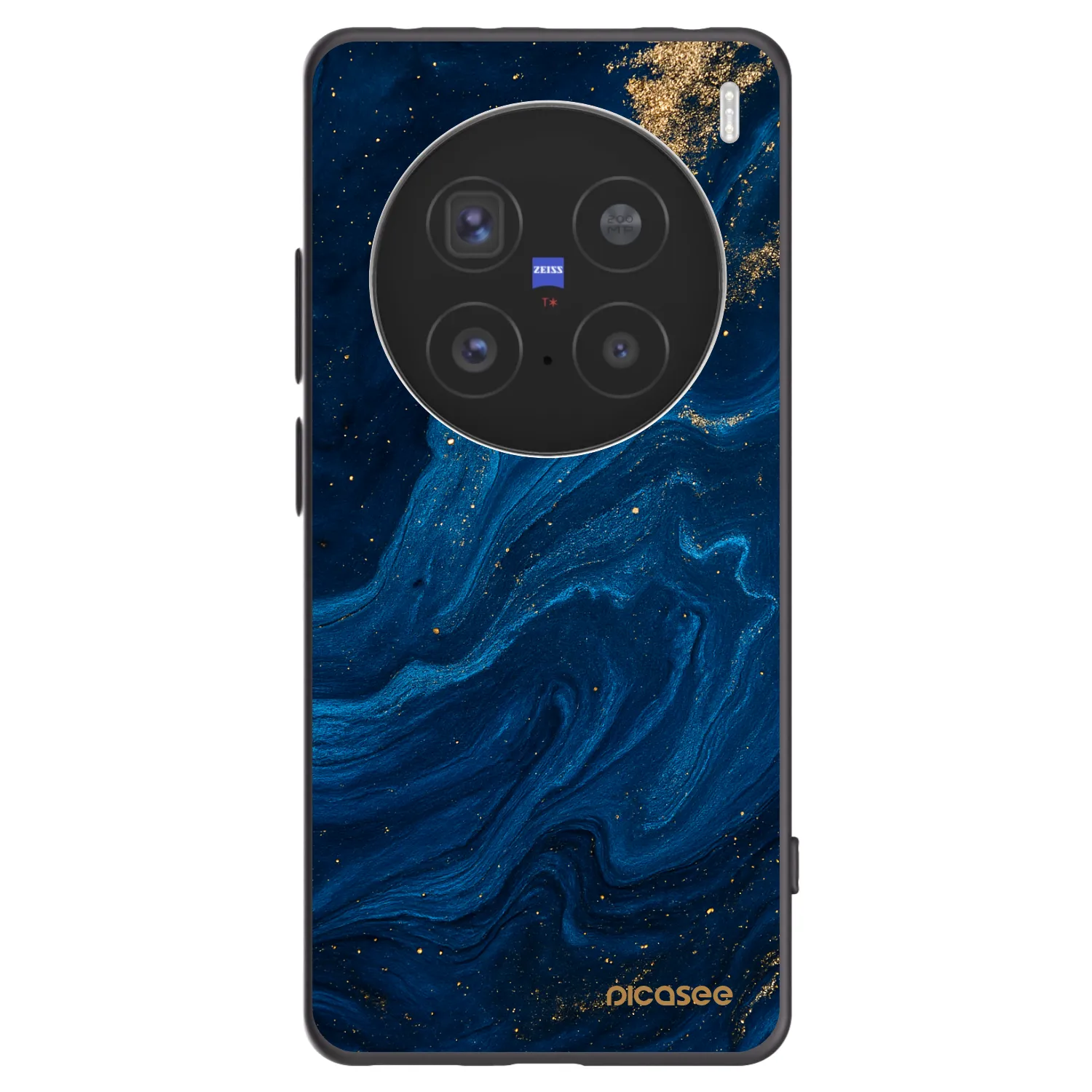 Picasee crna silikonska maskica za Vivo X200 Pro - Blue
