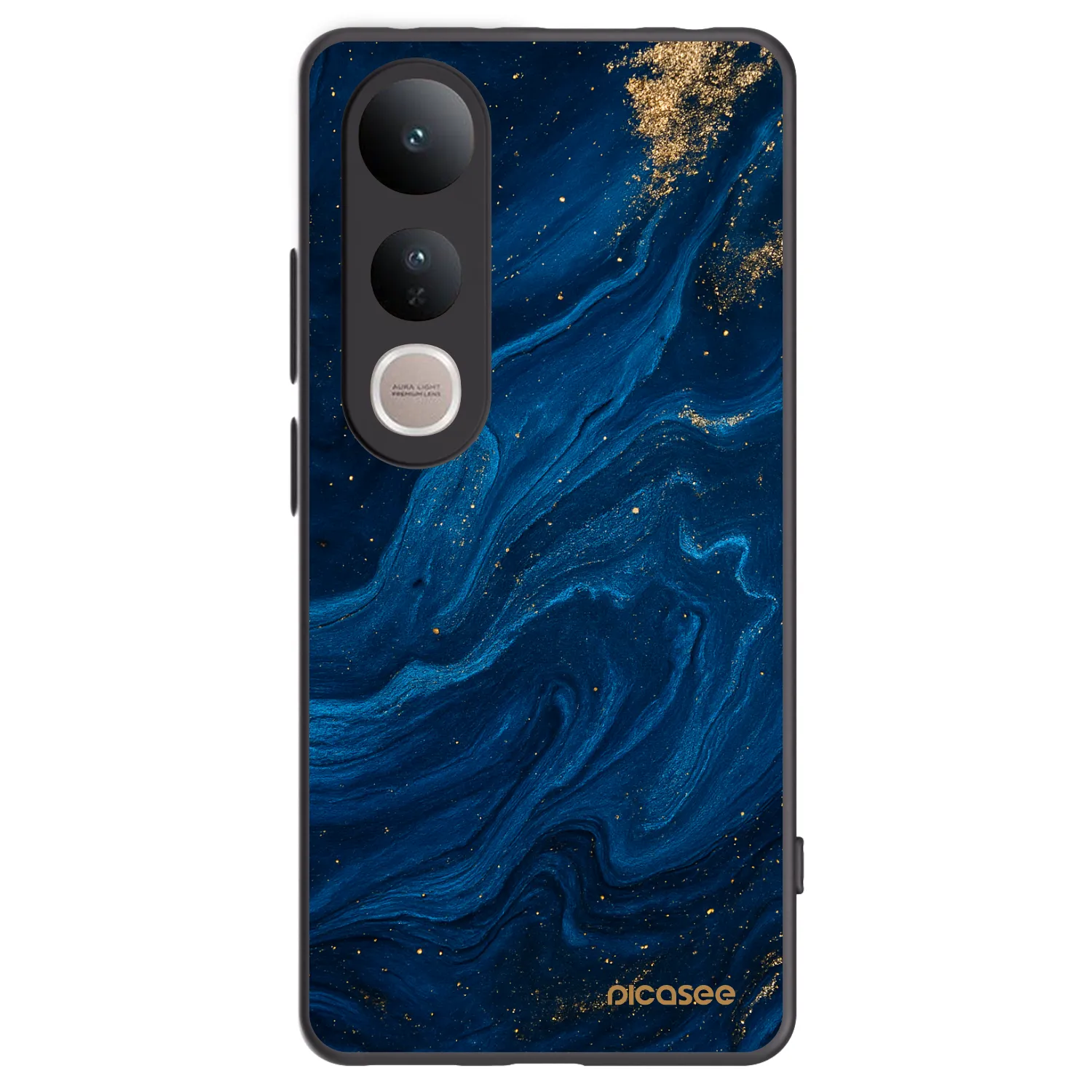 Picasee crna silikonska maskica za Vivo V50 Lite 5G - Blue