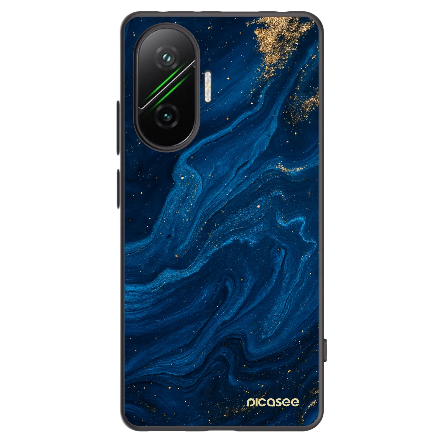 Picasee crna silikonska maskica za Xiaomi Poco F7 Pro 5G - Blue