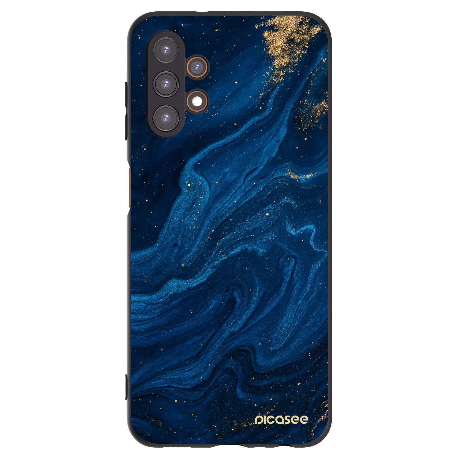 Picasee crna silikonska maskica za Samsung Galaxy A13 5G - Blue